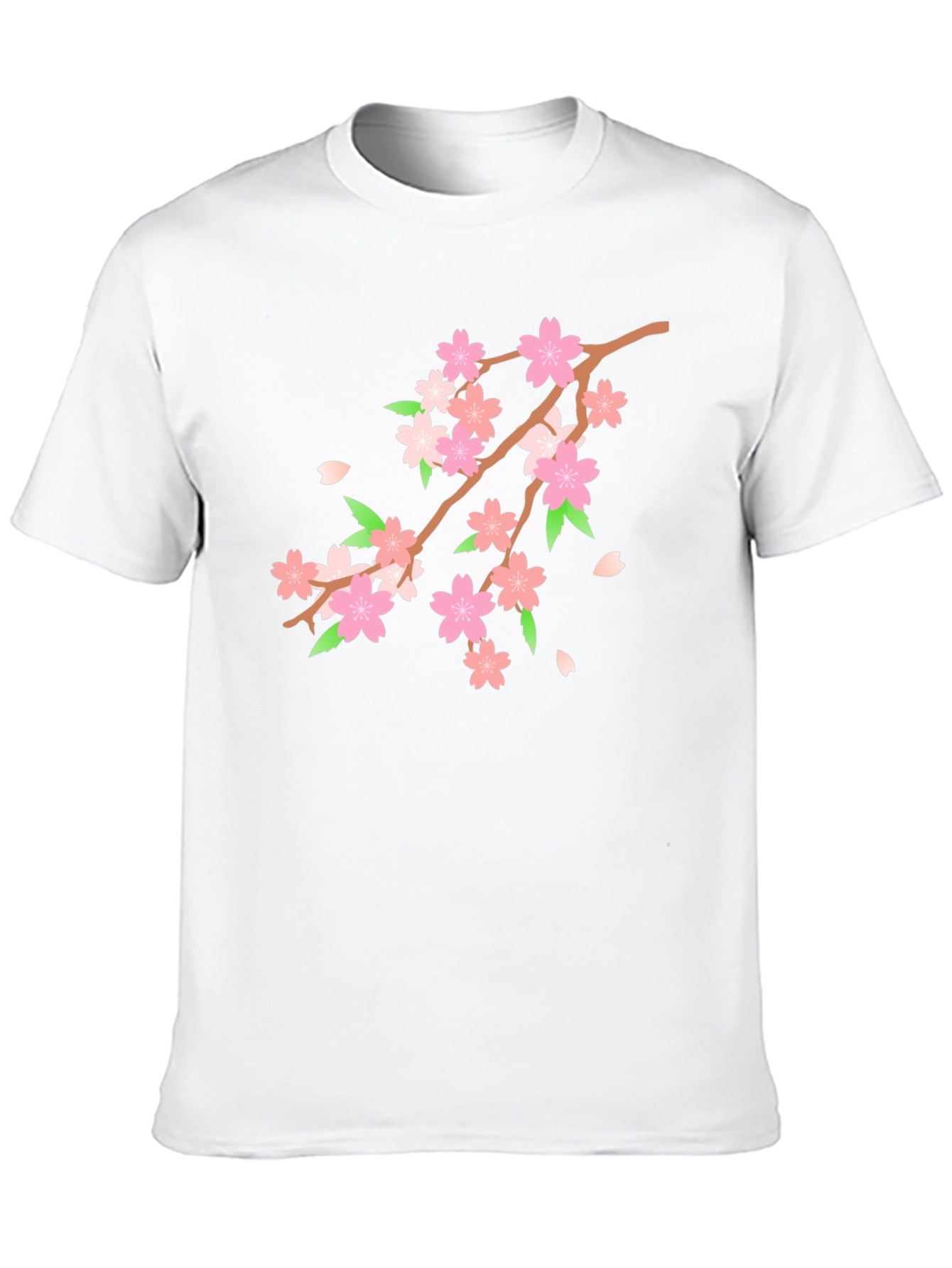 Black Cherry Blossom T-Shirt - Black Floral Tee view 10