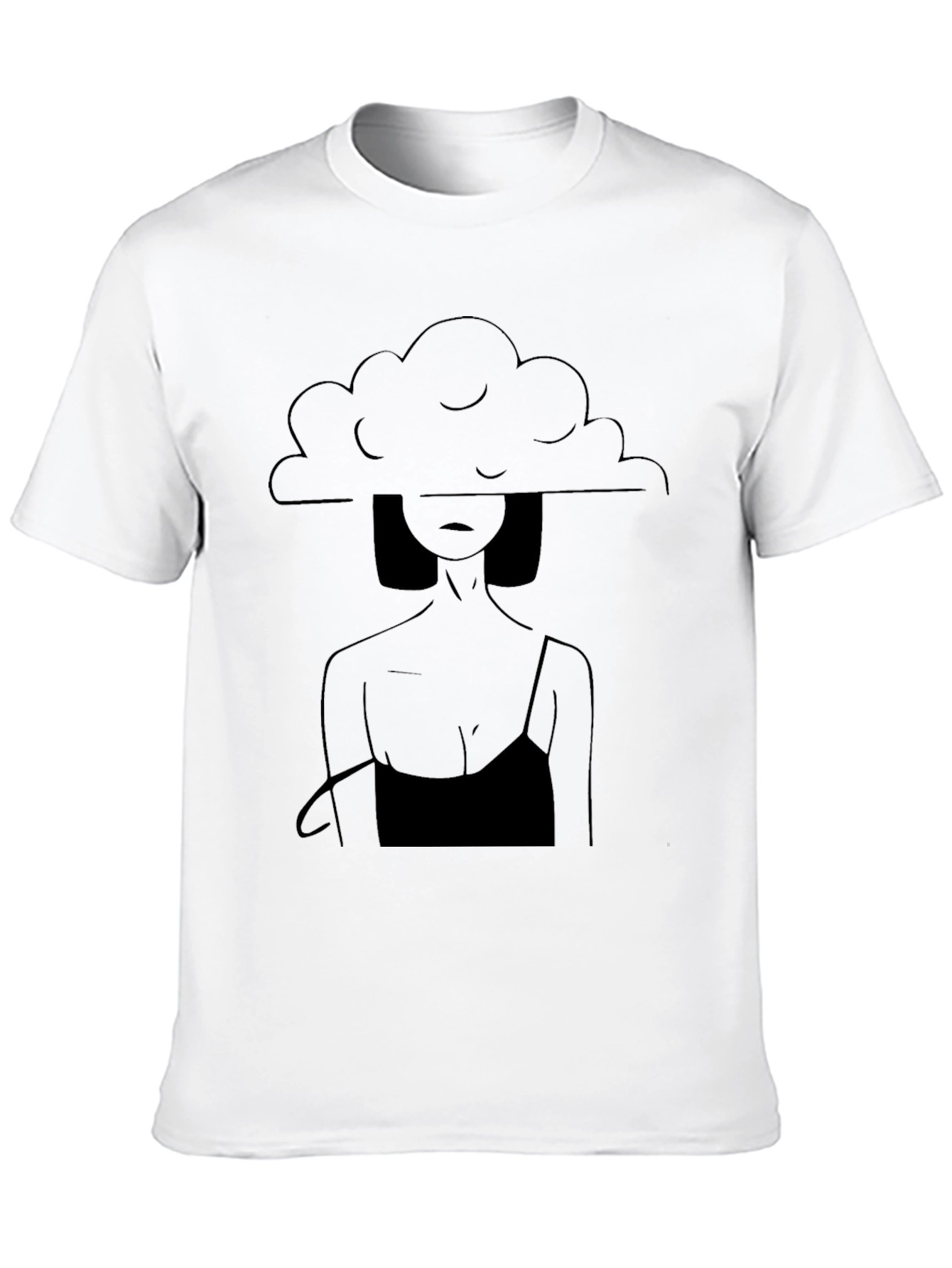 Cloud Mind Woman Graphic Tee - Black - 10