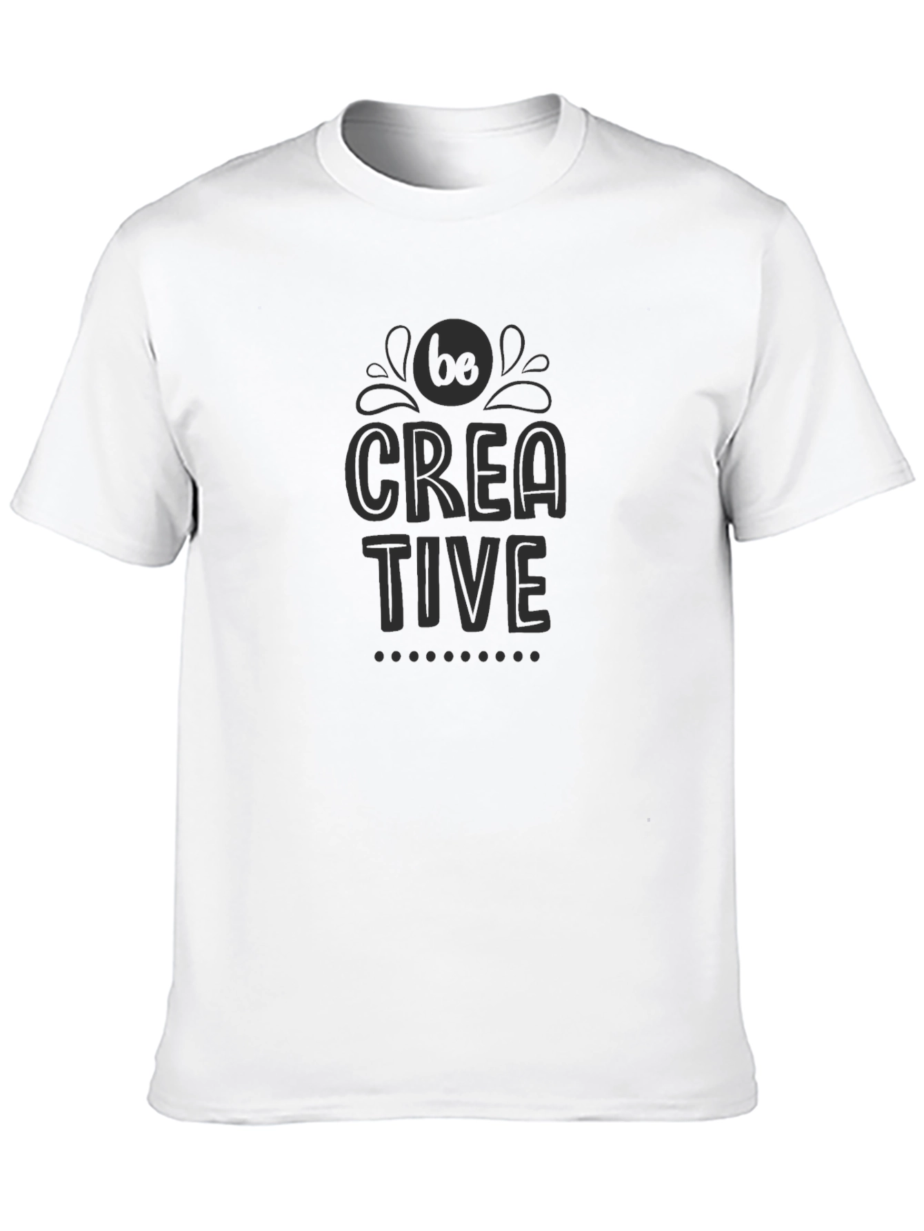 Black Be Creative - Black Graphic T-Shirt view 10