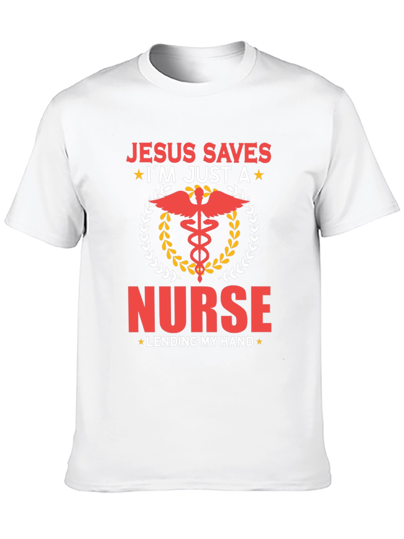 Black Jesus Saves I'm Just A Nurse T-Shirt view 10