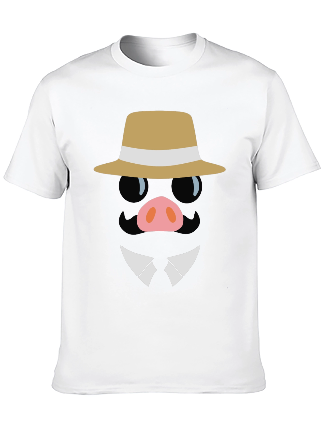 Black Funny Pig Mafia T-Shirt view 10