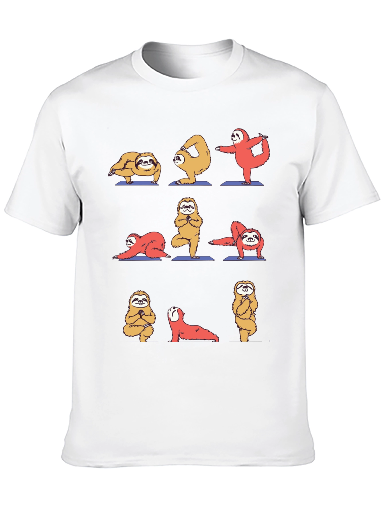Black Yoga Sloth Graphic Tee view 10