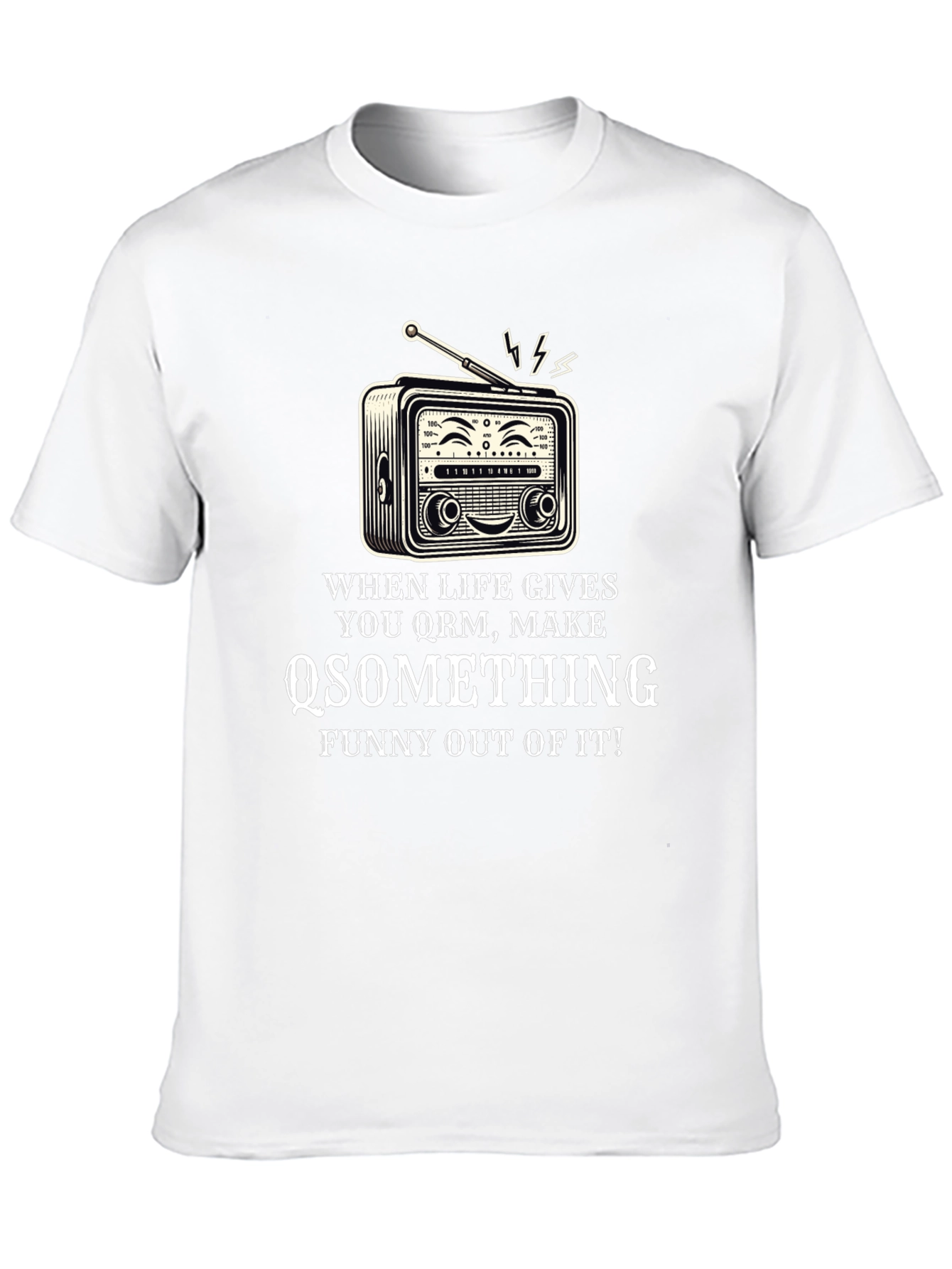 Black Funny Radio T-Shirt - When Life Gives You QRM view 10