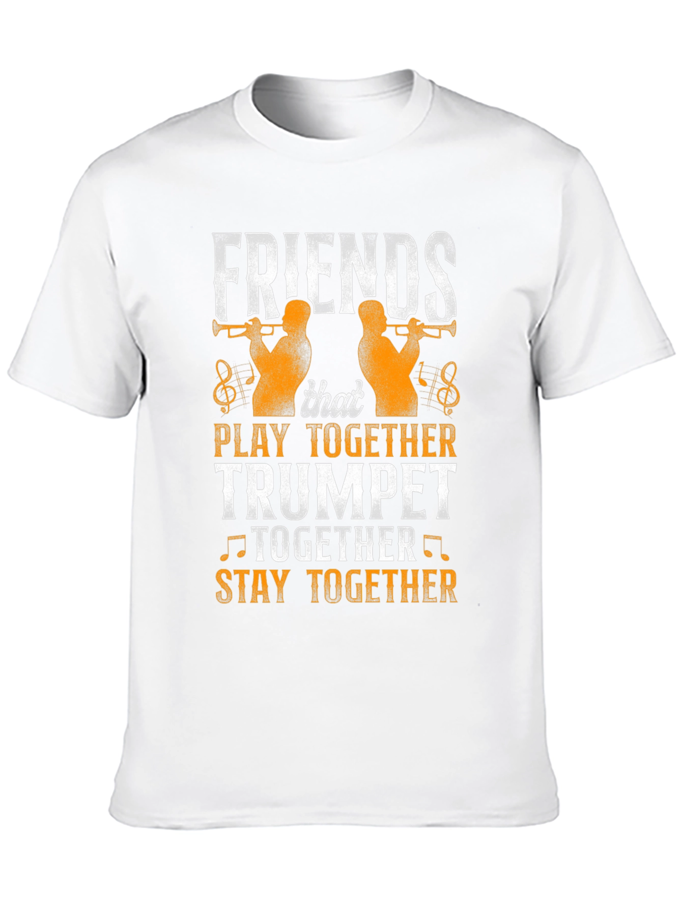 Black Friends Trumpet Player Graphic Tee view 10