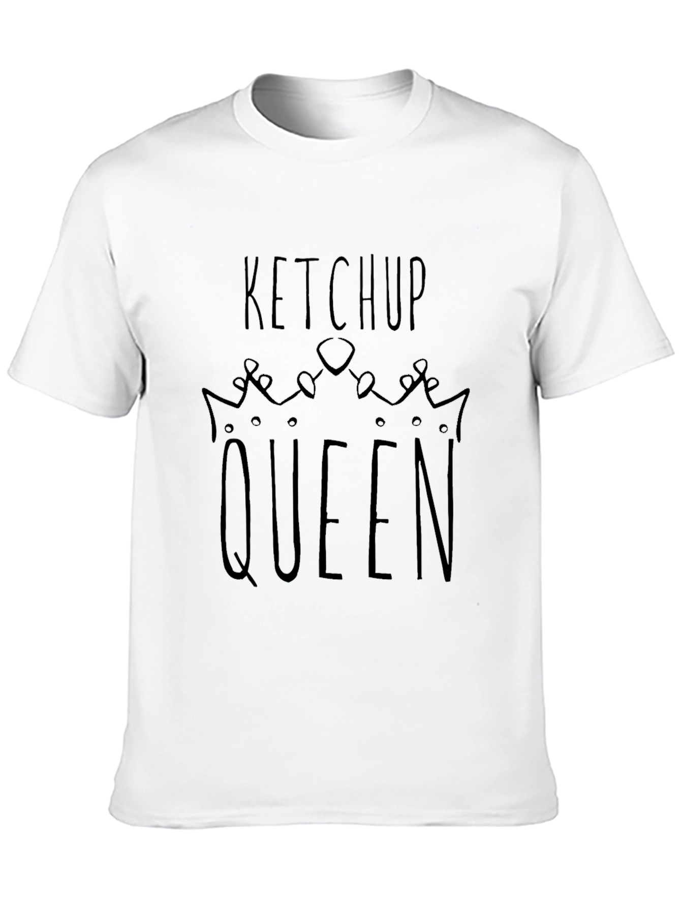 Black Ketchup Queen T-Shirt - Novelty Graphic Tee view 10