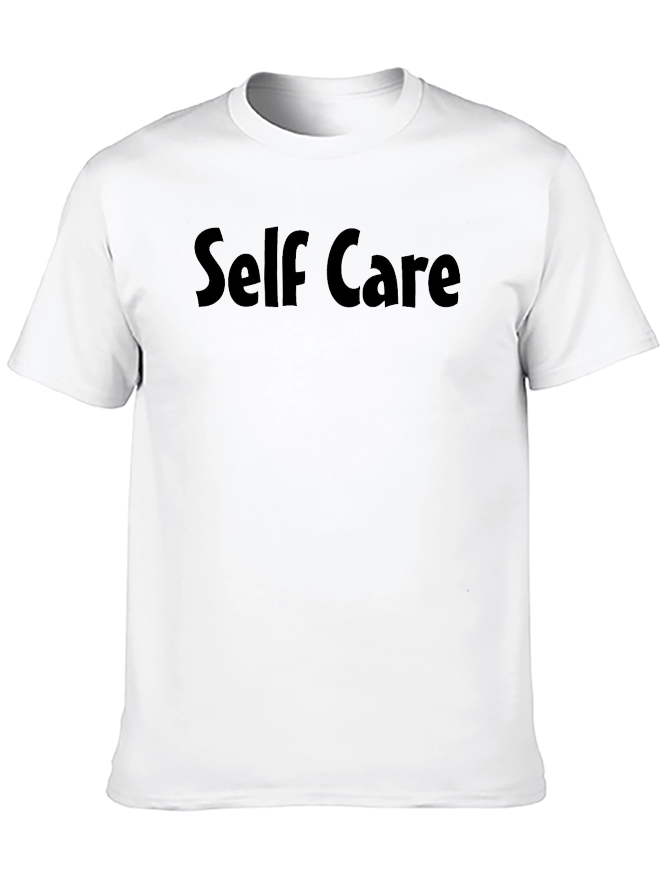Black Self Care Graphic Print Crew Neck T-Shirt view 10