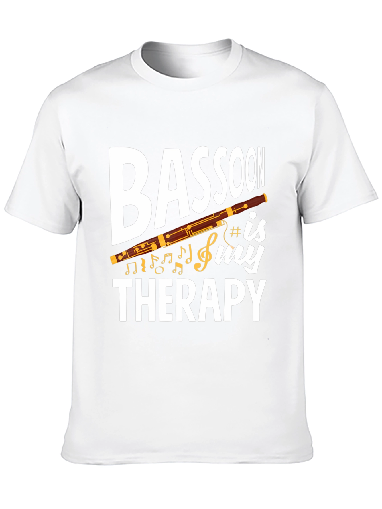 Black Bassoon Therapy Graphic Tee - Music Lover T-Shirt view 10