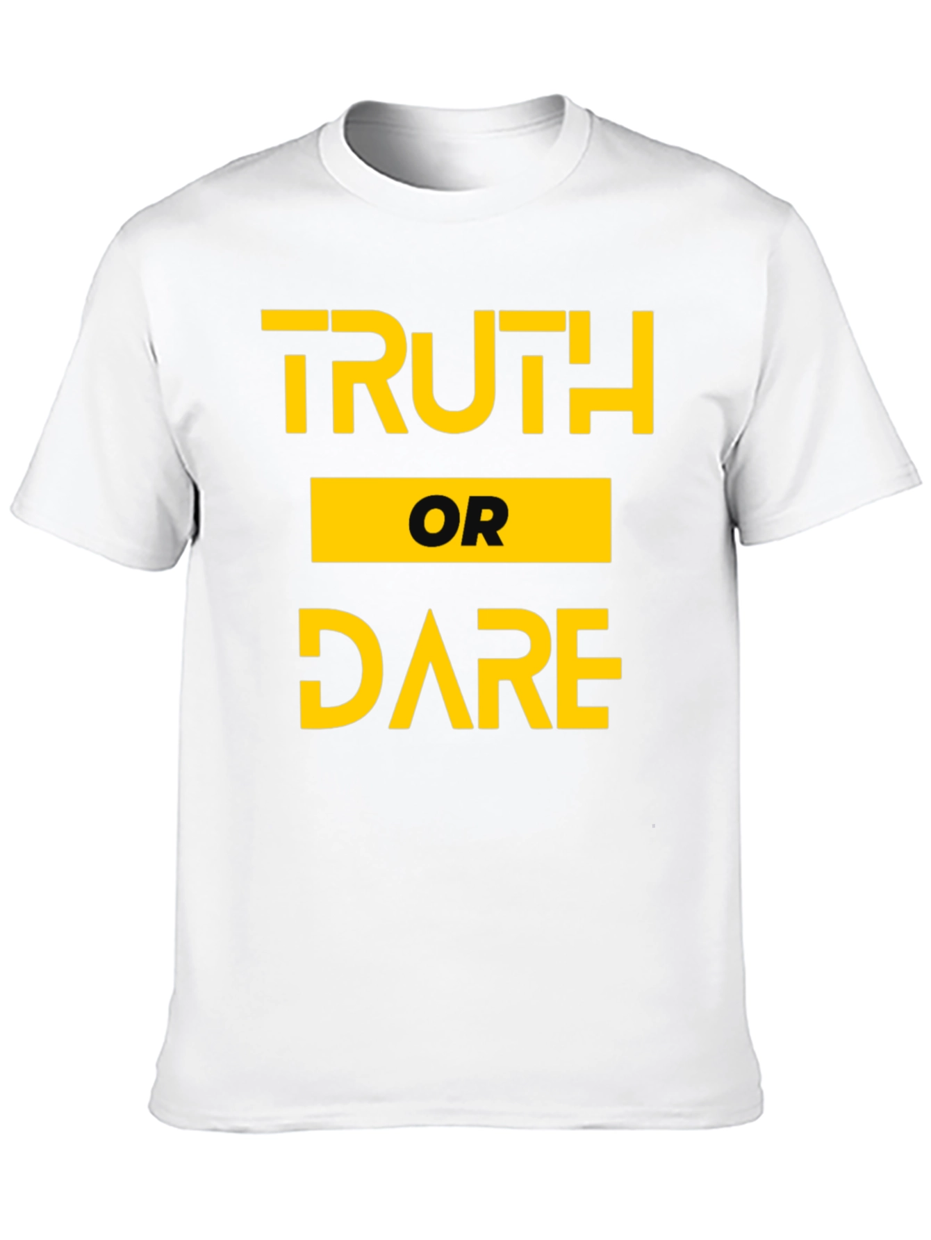 Black Truth or Dare Graphic Tee - Black Cotton T-Shirt view 10