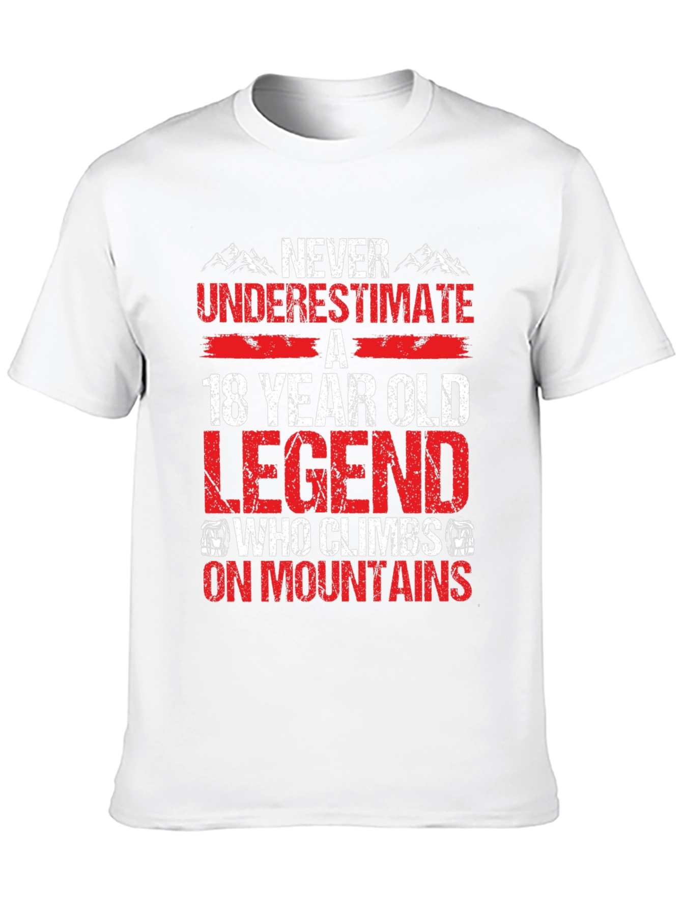 Black 18 Year Old Legend Who Climbs On Mountains T-Shirt view 10