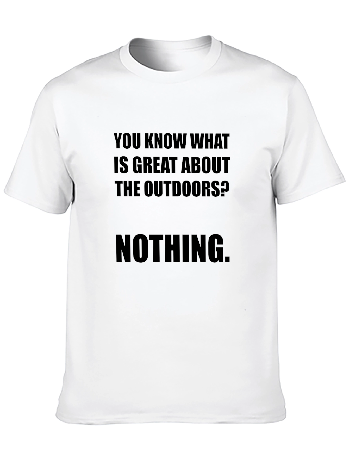 Black Funny Outdoors Sarcastic T-Shirt view 10
