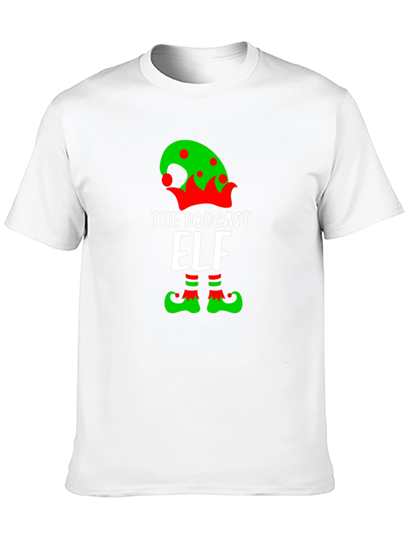 Black Podcast Elf Graphic T-Shirt view 10