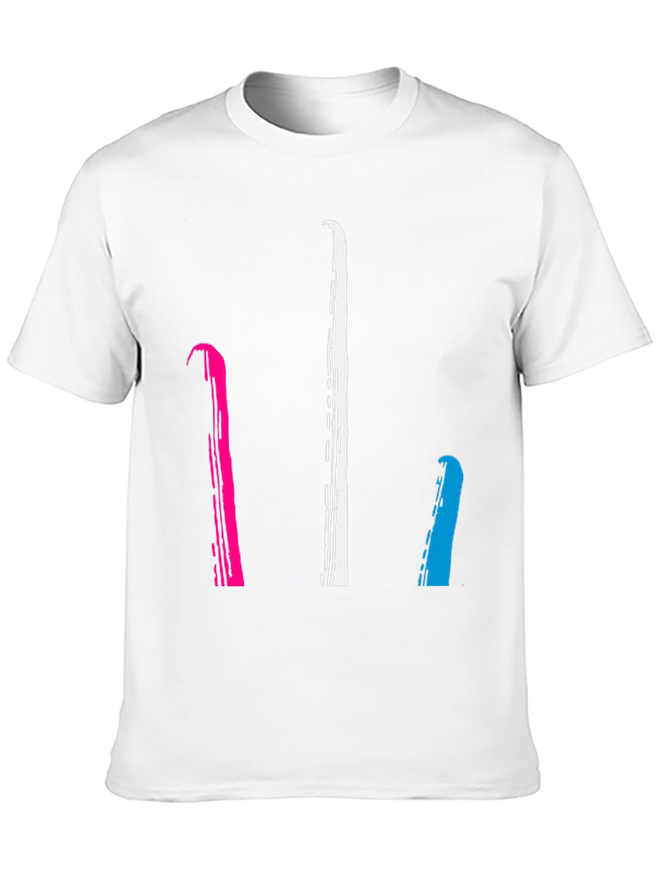 Black Abstract Stripe Graphic Tee - Men's Black T-Shirt view 10