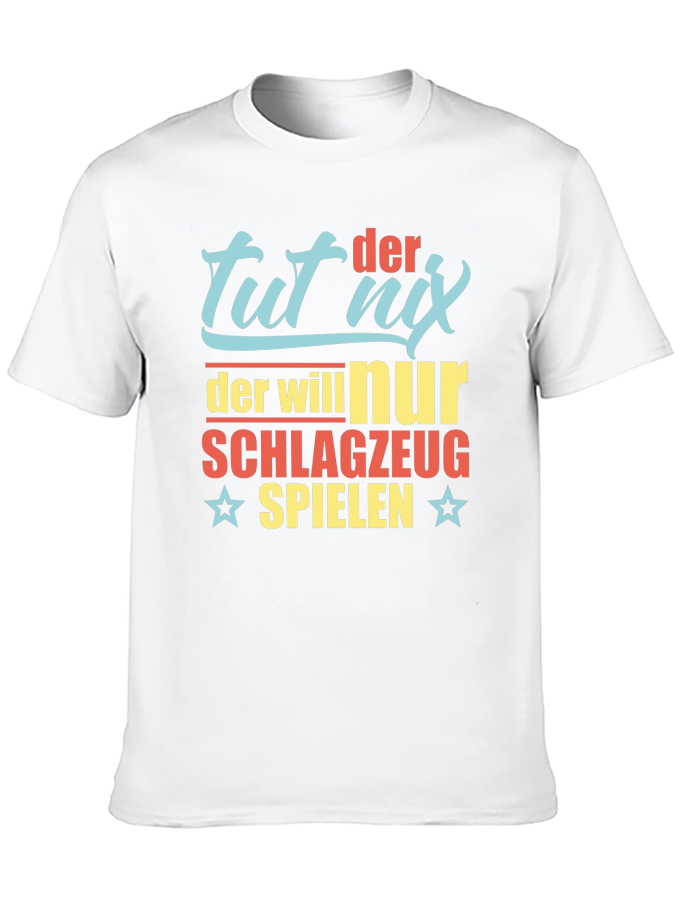 Black Tut Nix Drum T-Shirt - Funny German Drummer Tee view 10