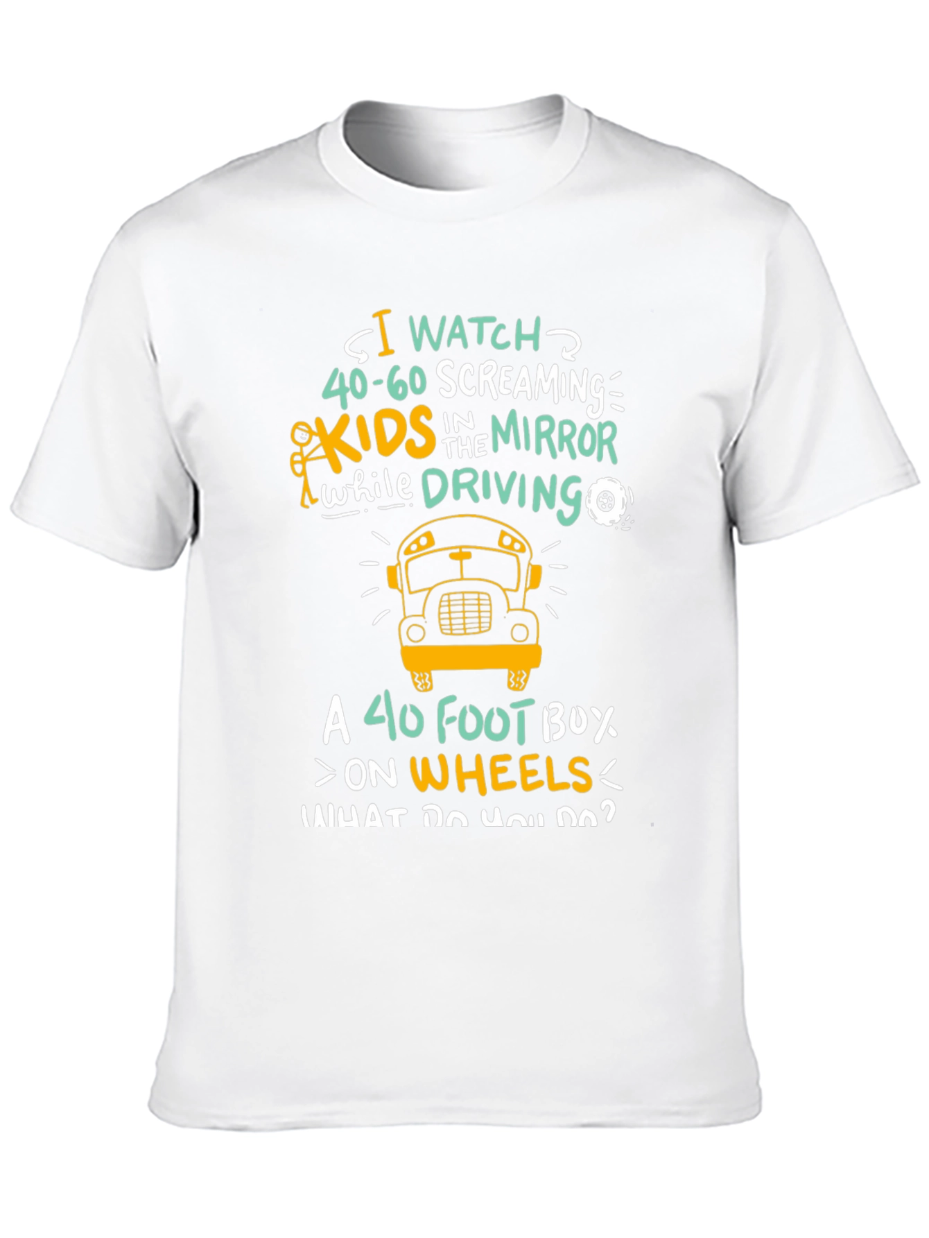 Black Funny School Bus Driver T-Shirt view 10