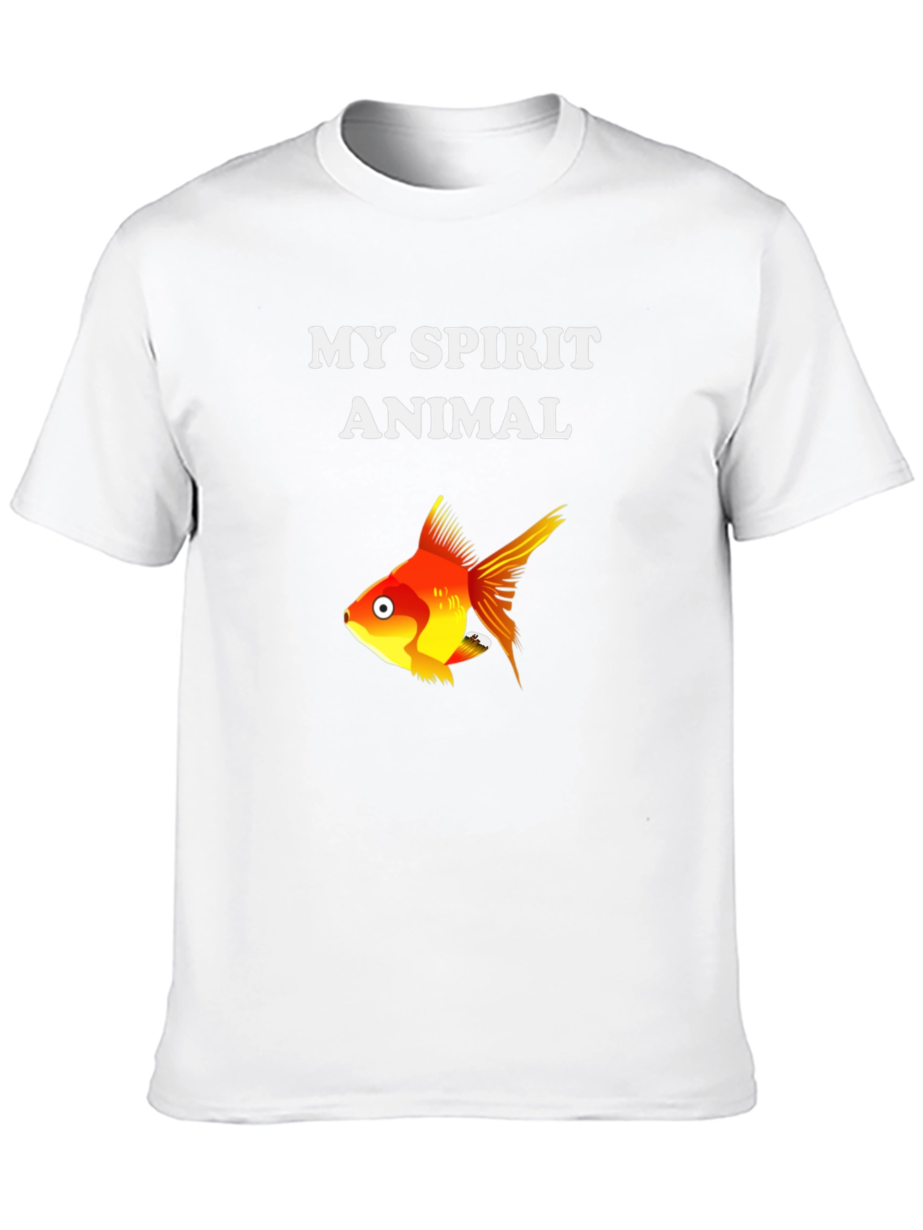 Black My Spirit Animal Goldfish Graphic Tee - Soft Cotton Blend view 10