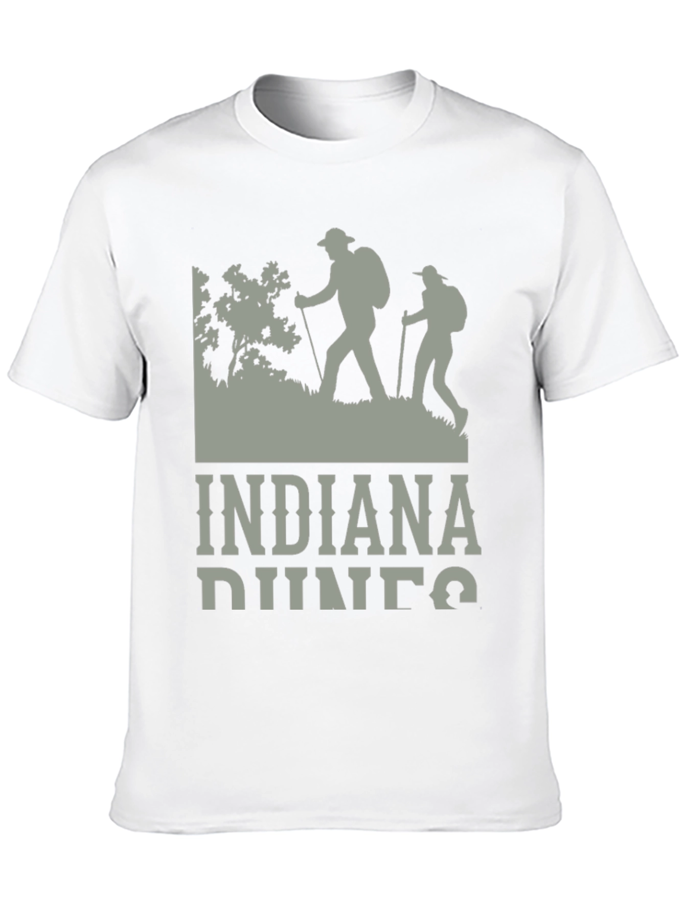 Black Indiana Dunes Hiking T-Shirt, Outdoor Adventure Tee view 10