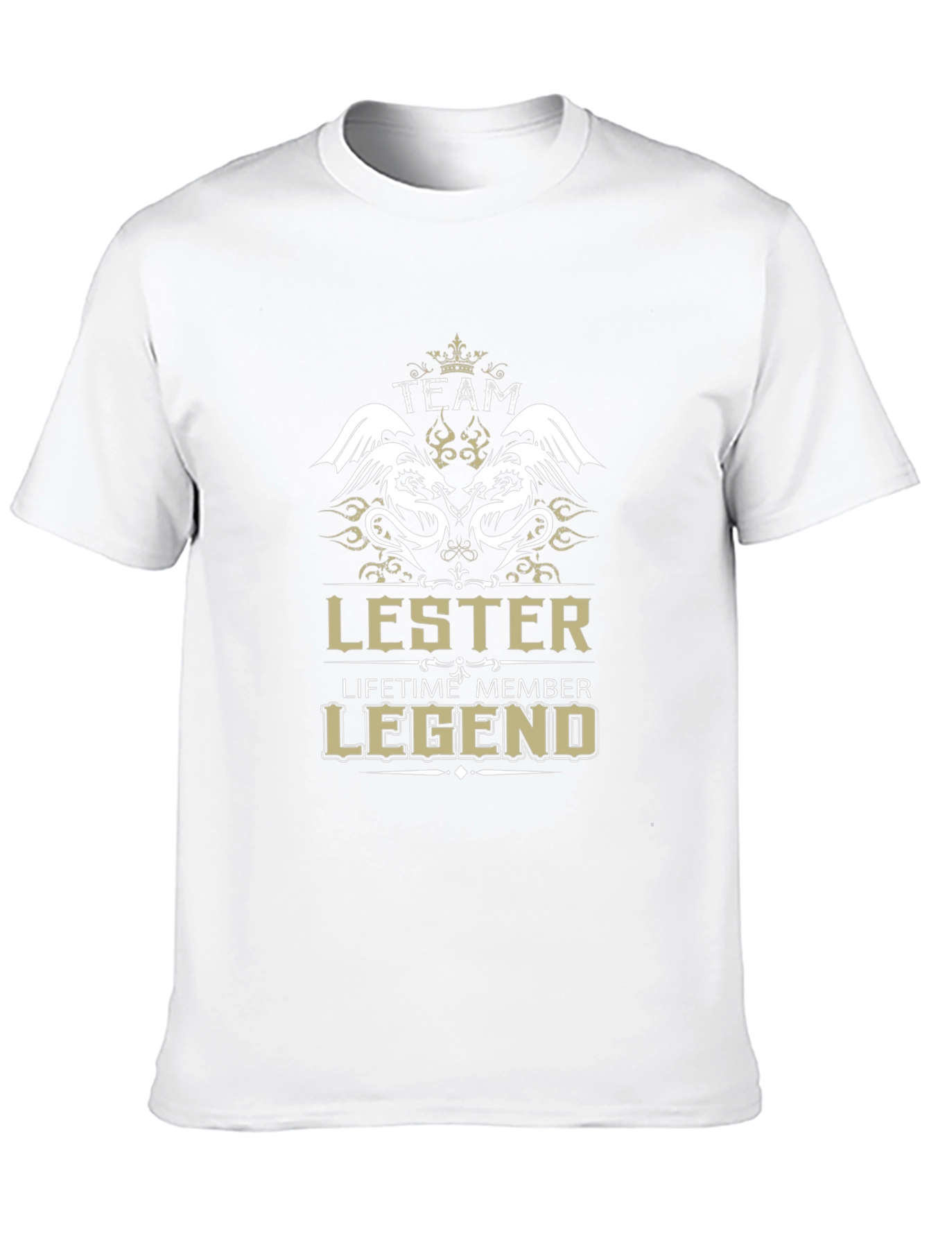 Black Lester Team Legend T-Shirt - Lifetime Member Design view 10