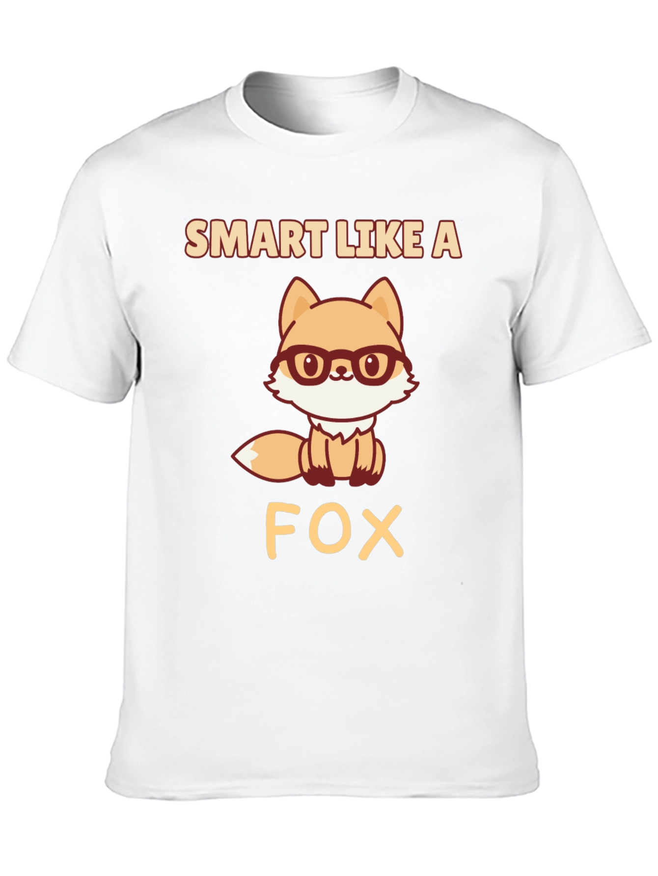Black Smart Like A Fox T-Shirt, Geeky Animal Tee view 10
