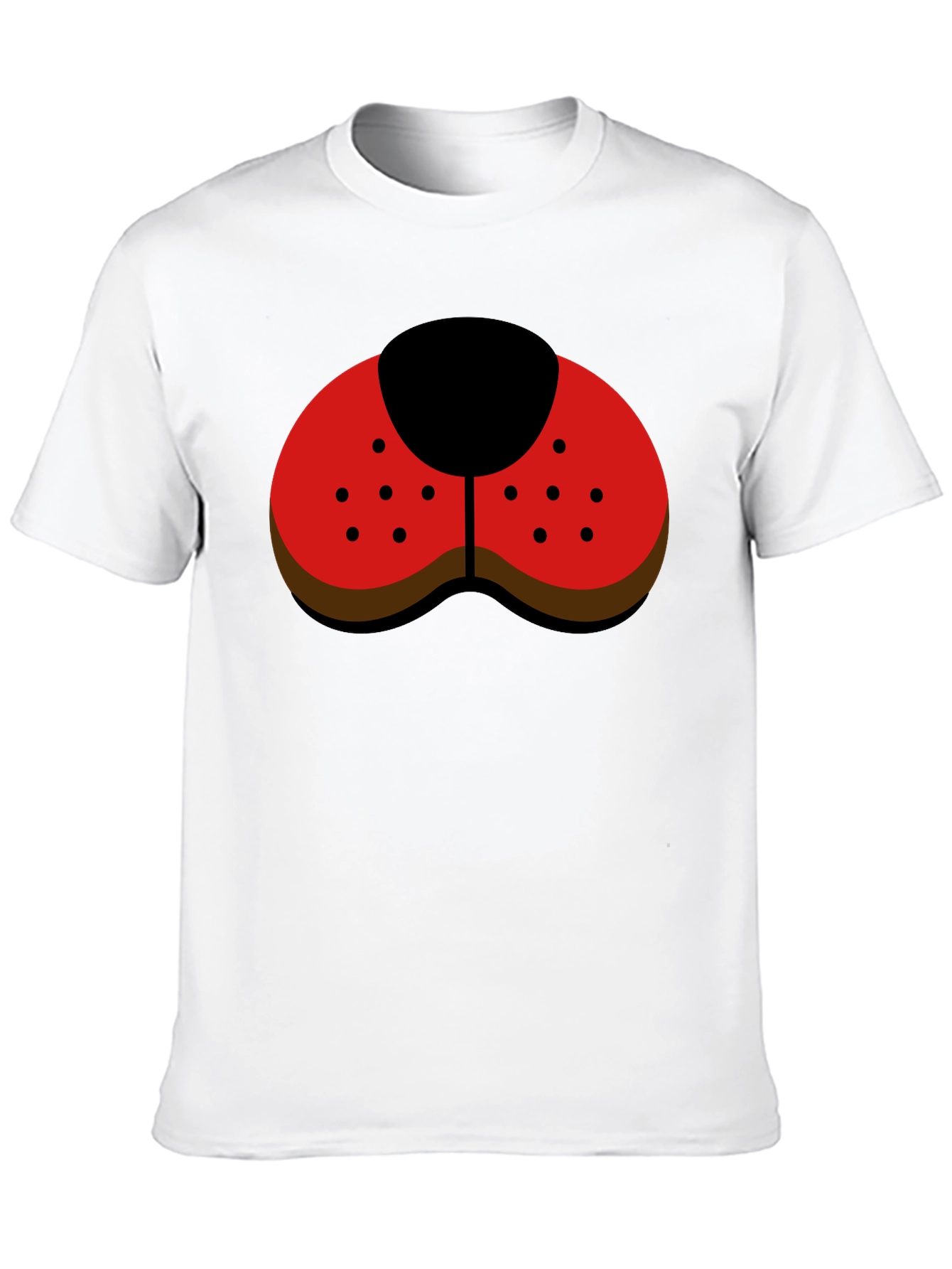 Black Ladybug Nose Graphic Tee - Black Casual Shirt view 10