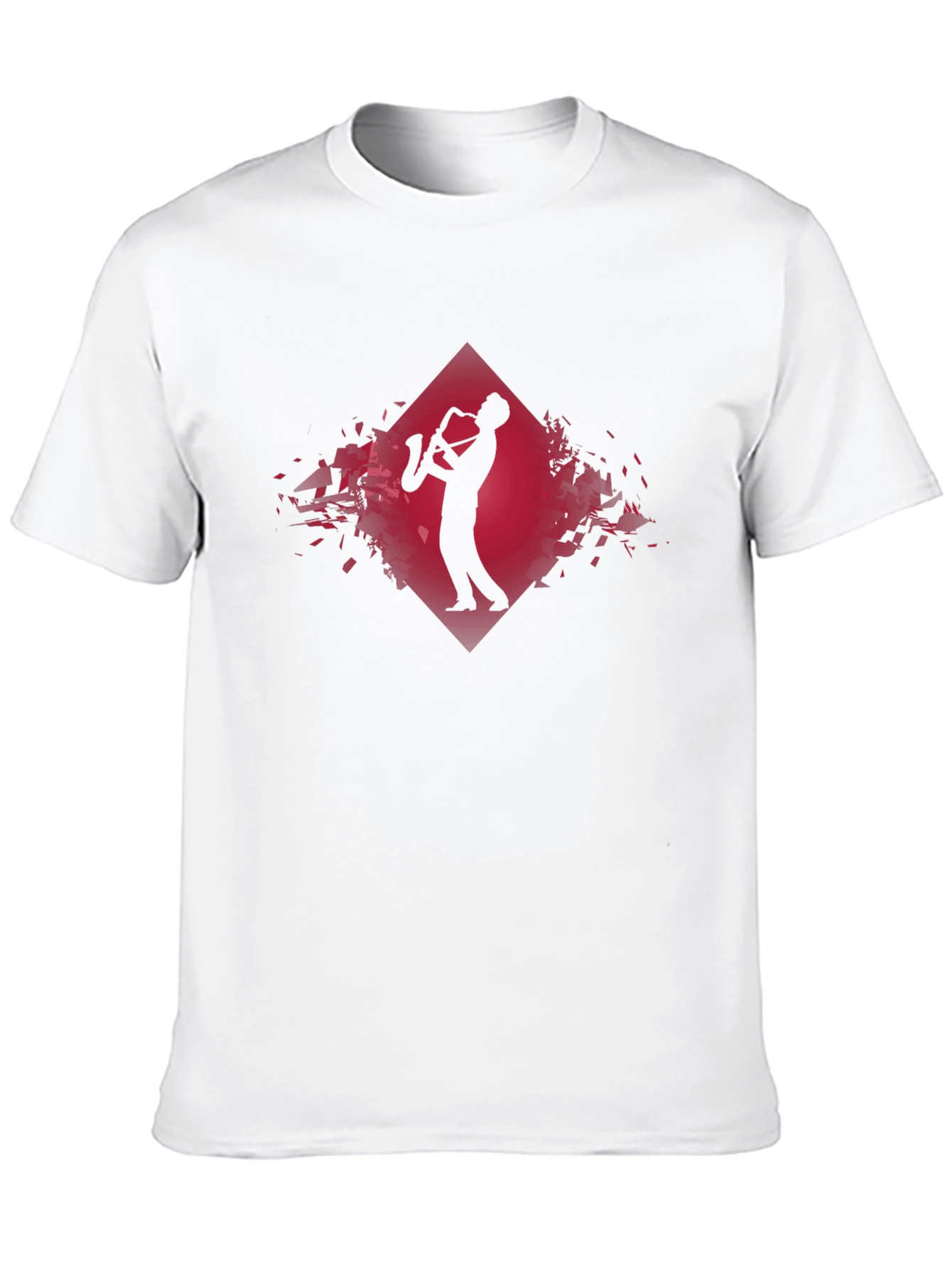 Black Saxophone Player Graphic Tee - Modern Jazz Style Shirt view 10