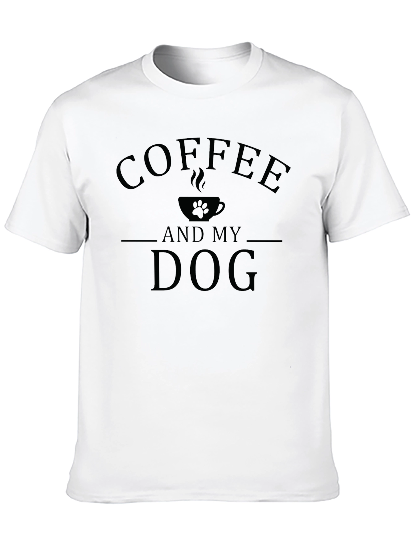 Black Coffee and My Dog Black Graphic Tee view 10