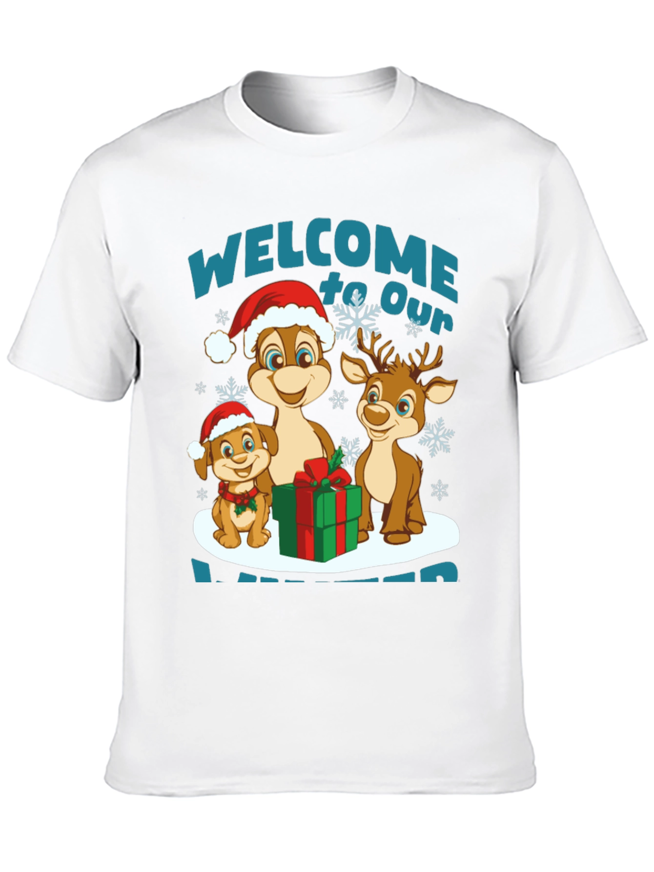 Black Festive Christmas Character T-Shirt view 10