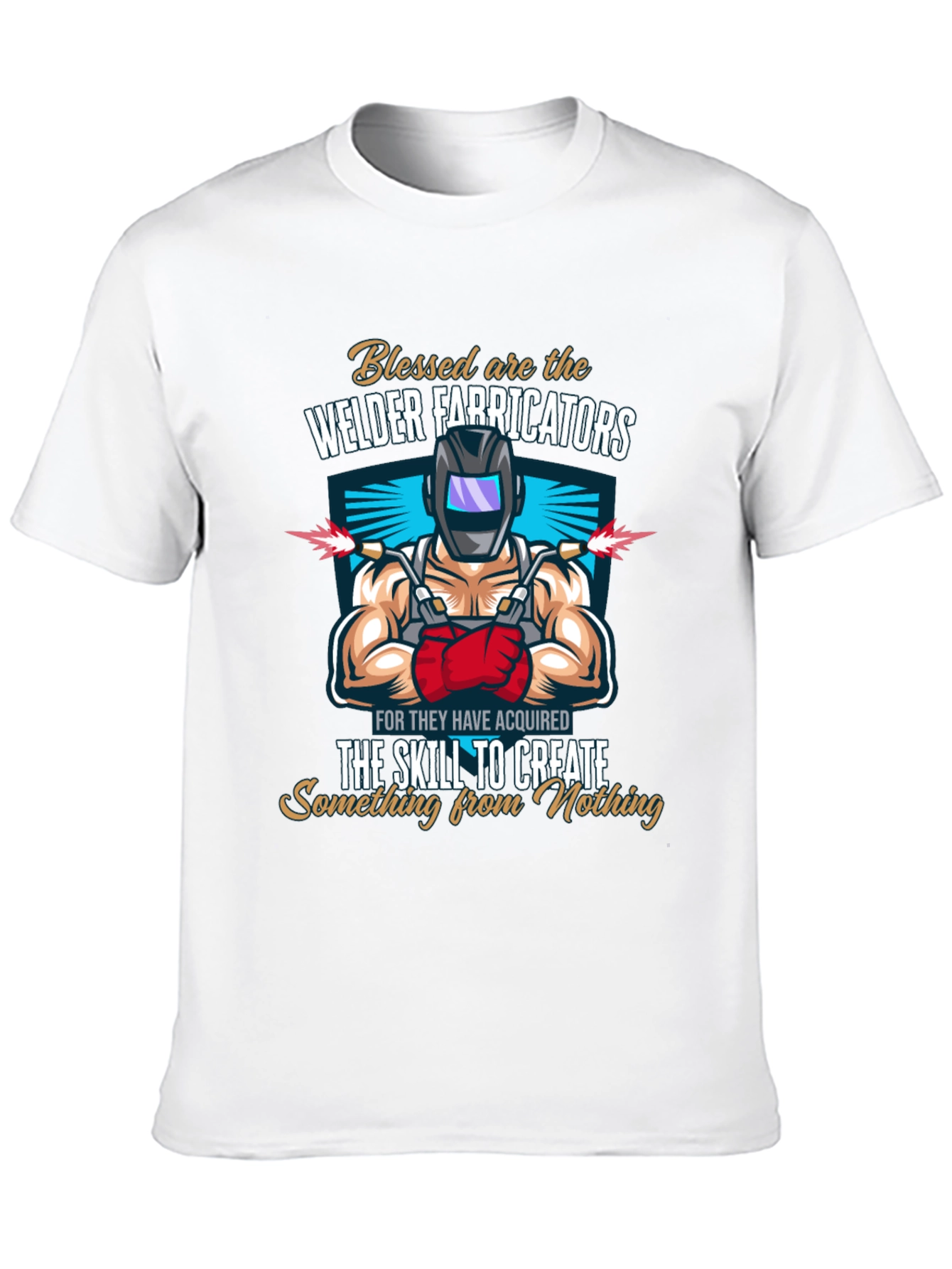 Black Welder Fabricators T-Shirt - Create From Nothing view 10