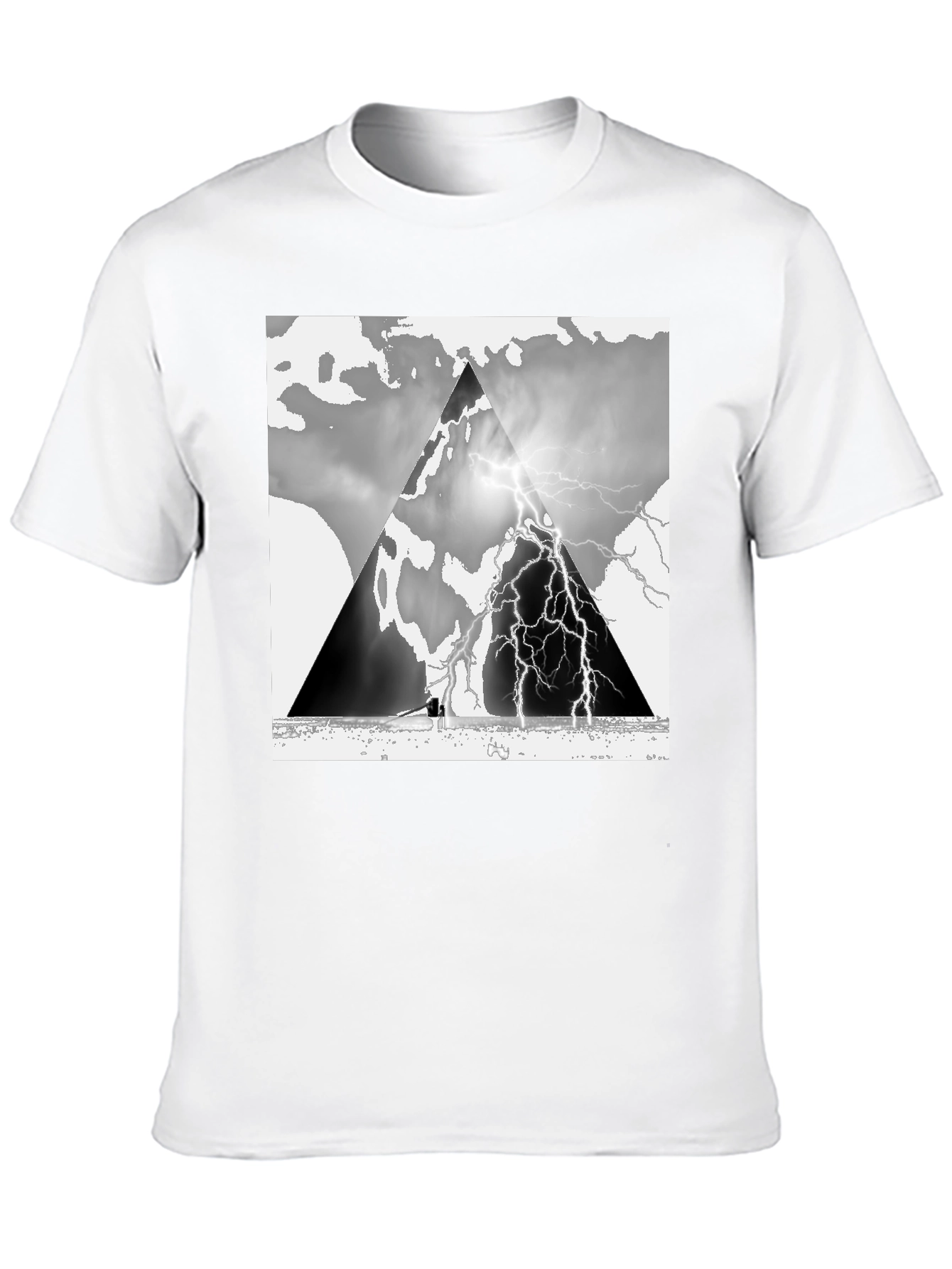 Black Stormy Mountain T-Shirt view 10
