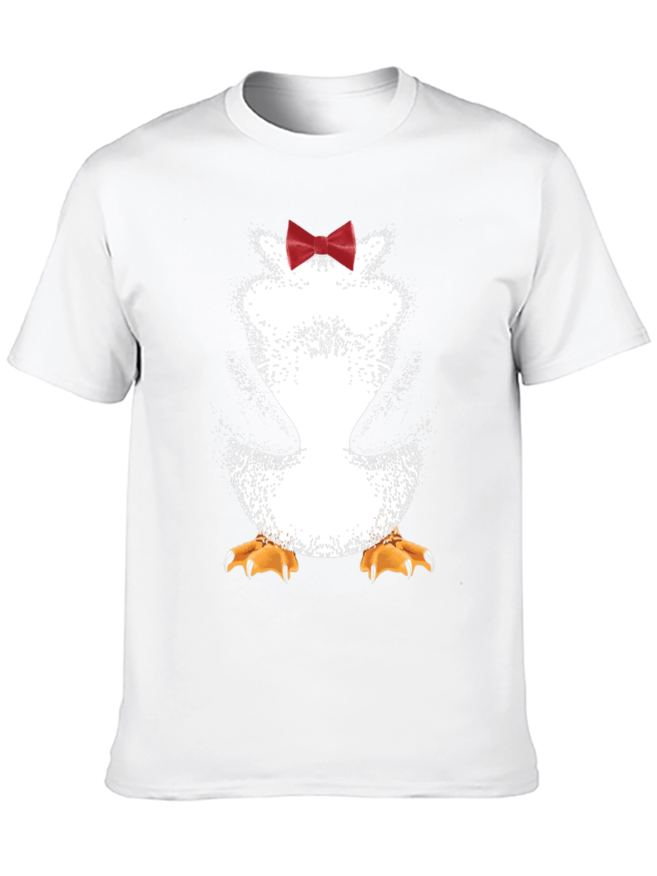 Black Penguin Bowtie Graphic Tee - Men's Novelty T-Shirt view 10