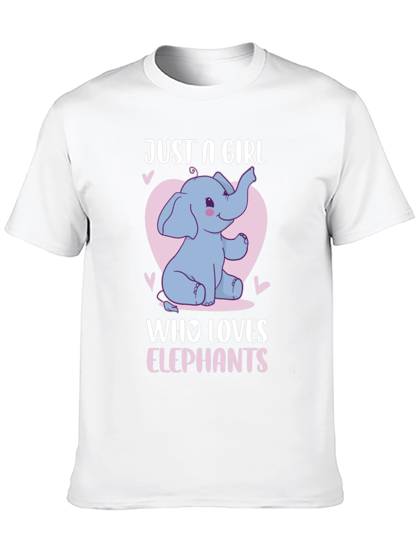 Black Just A Girl Who Loves Elephants T-Shirt view 10