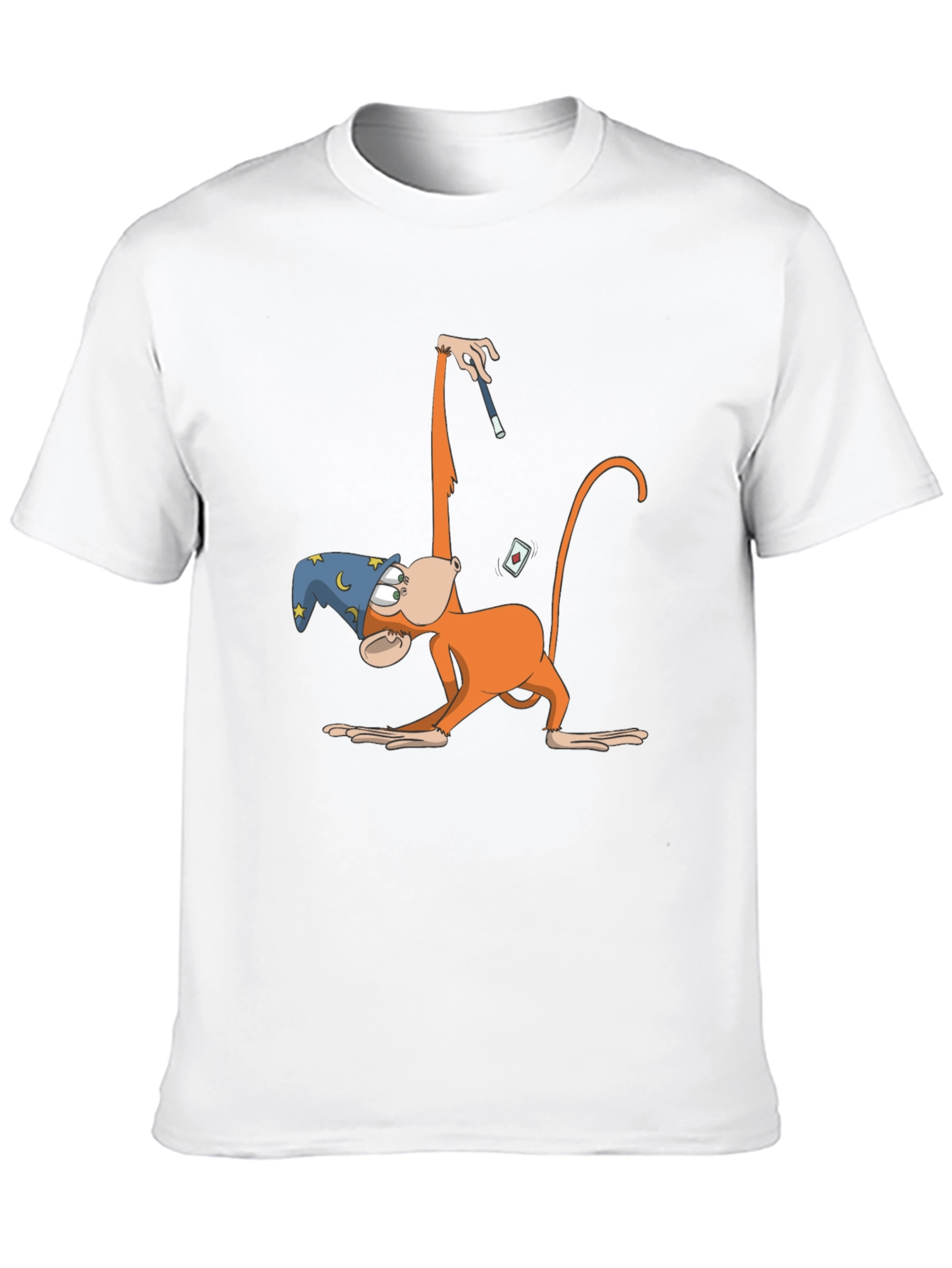 Black Monkey Magician T-Shirt - Funny Cartoon Design view 10
