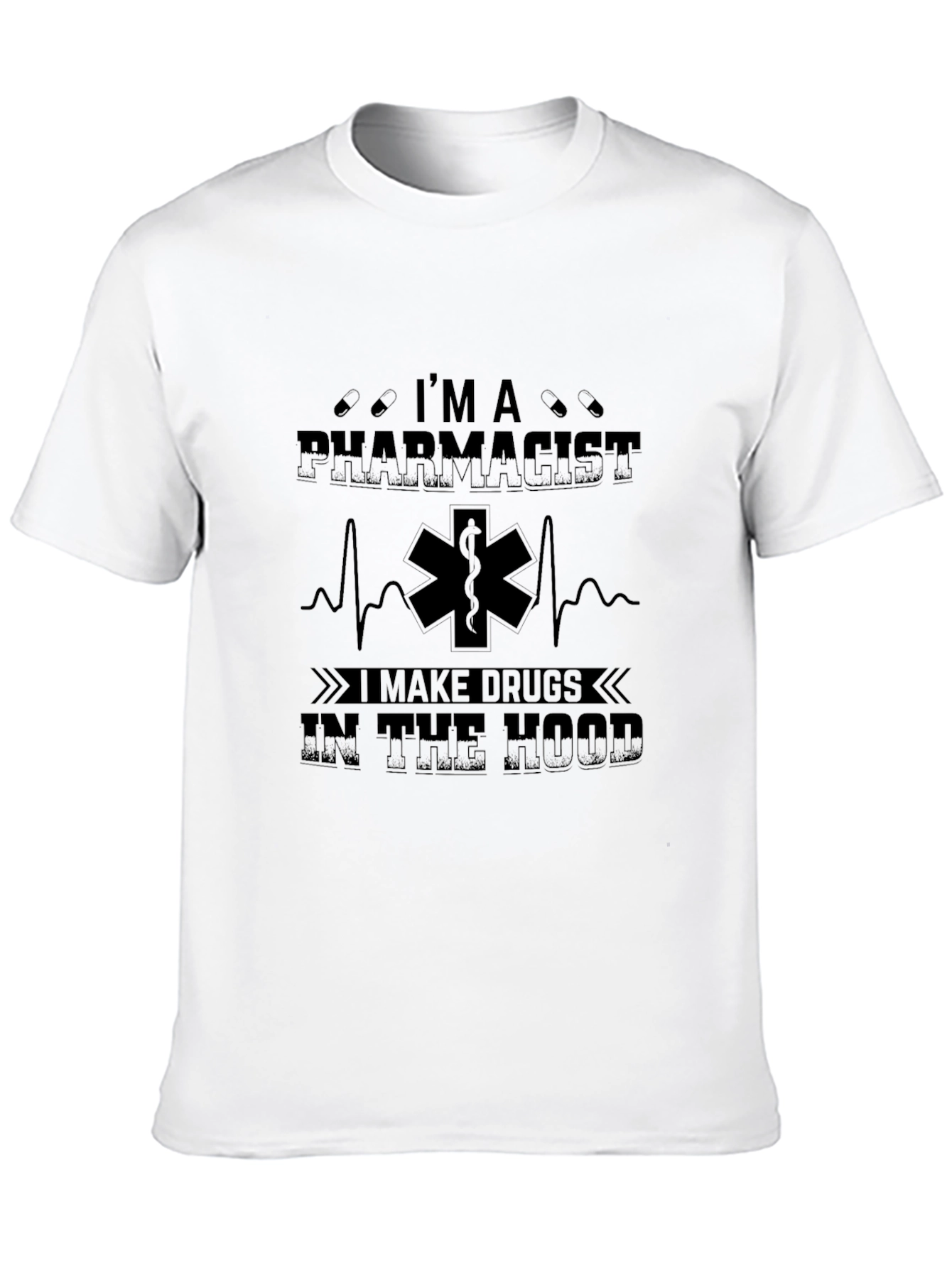 Black I'm A Pharmacist T-Shirt - Funny Drug Humor Tee view 10