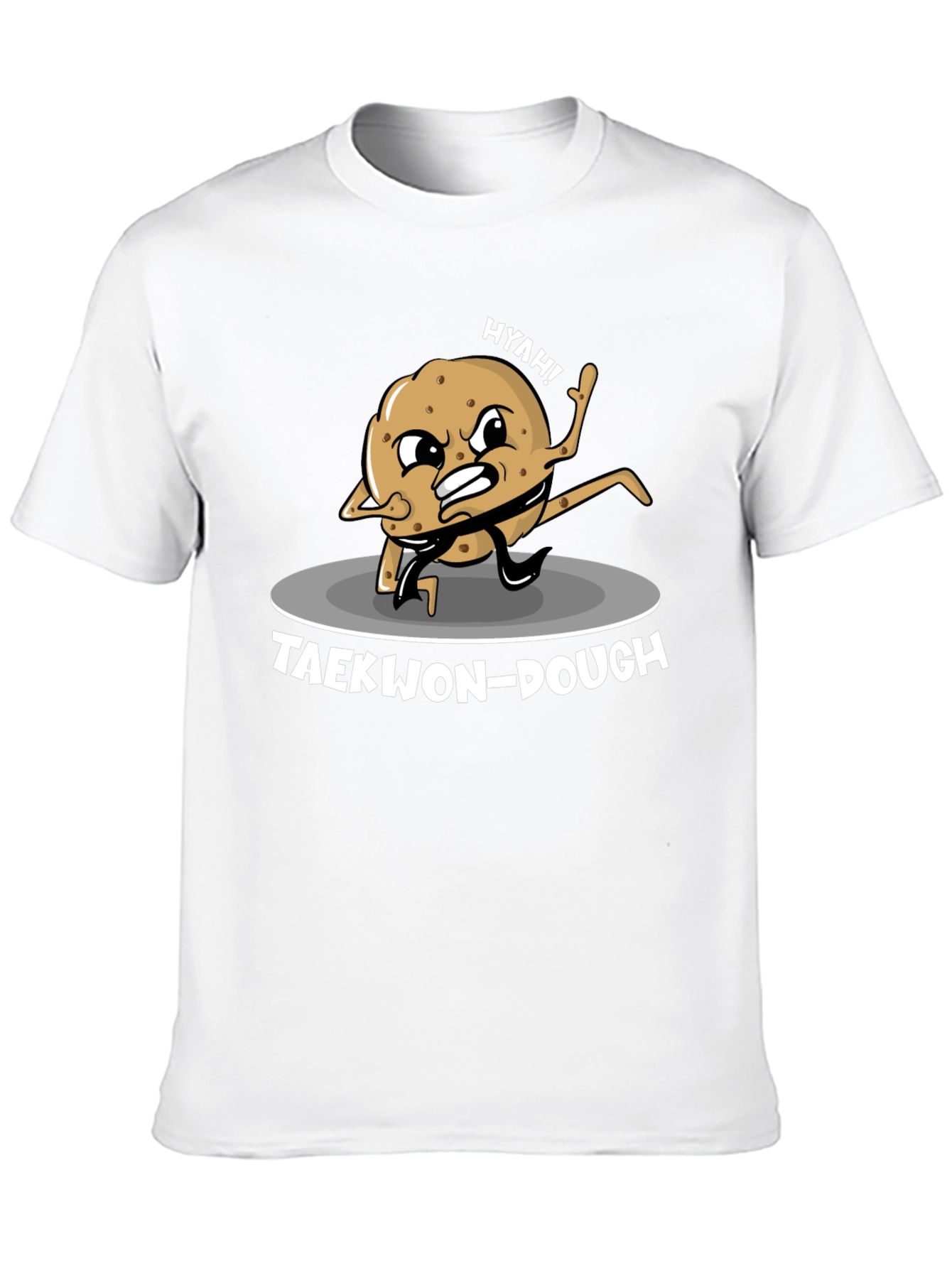 Black Taekwon-Dough Funny Graphic T-Shirt view 10