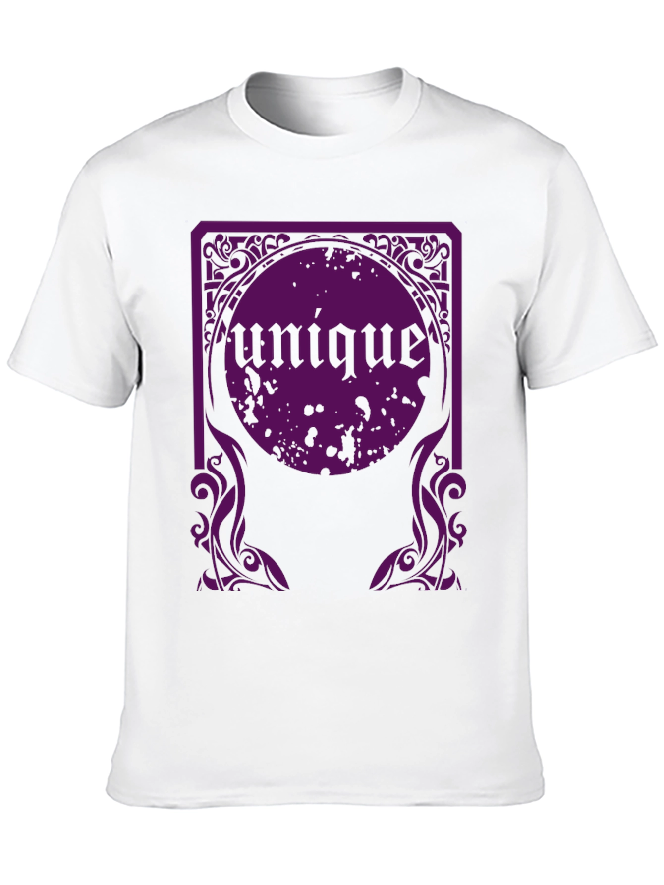 Black Unique Graphic Tee - Black Cotton T-Shirt view 10