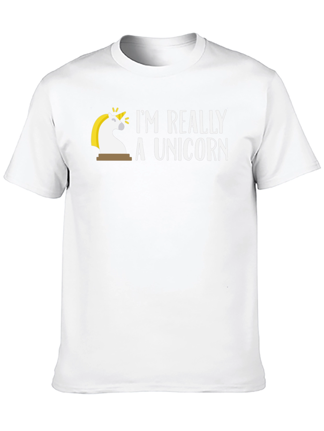 Black I'm Really a Unicorn T-Shirt - Fun Novelty Tee view 10