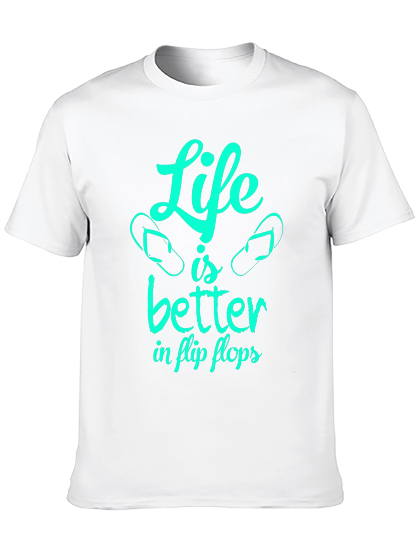 Black Life is Better in Flip Flops - Graphic T-Shirt view 10