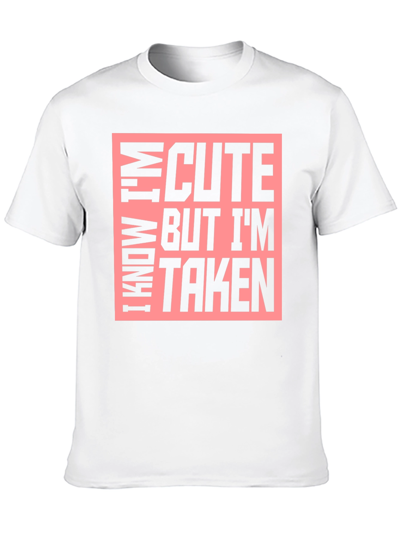 Black Cute But Taken Graphic T-Shirt view 10