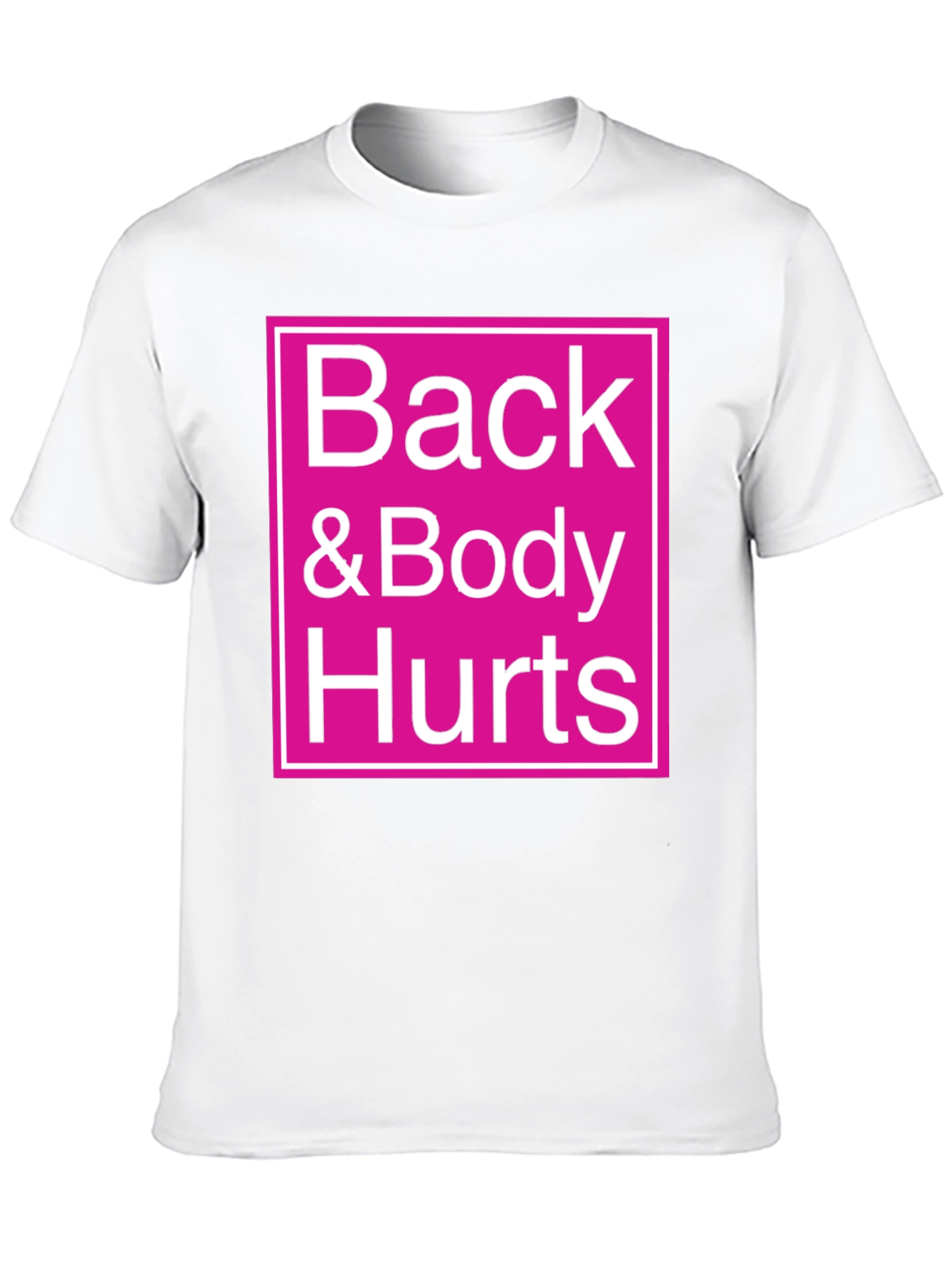 Black Back & Body Hurts Graphic Tee - Black view 10