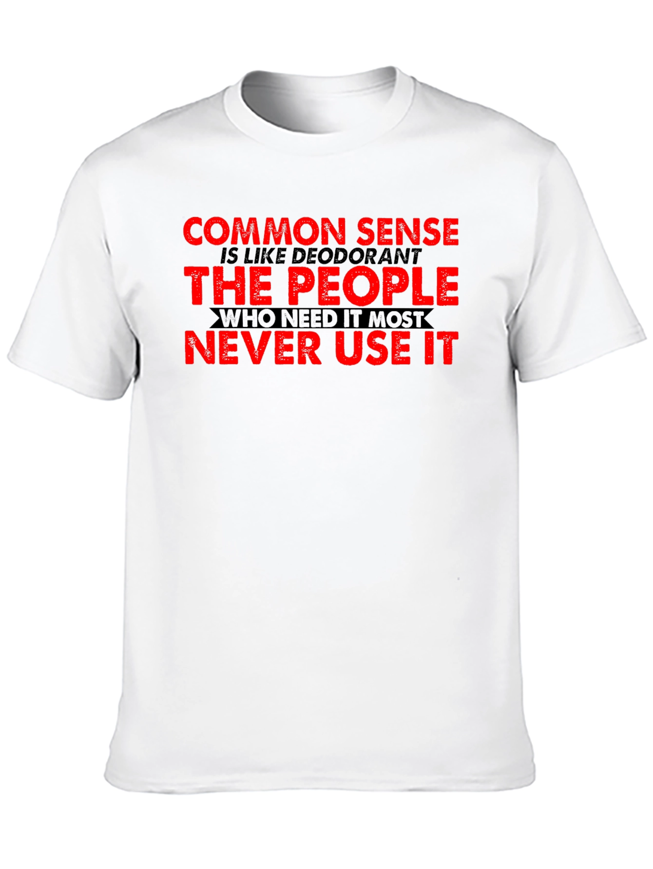 Black Common Sense Deodorant Graphic Tee view 10