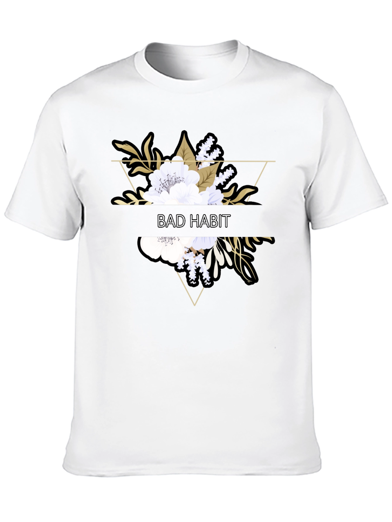 Black Bad Habit Floral Graphic Tee view 10