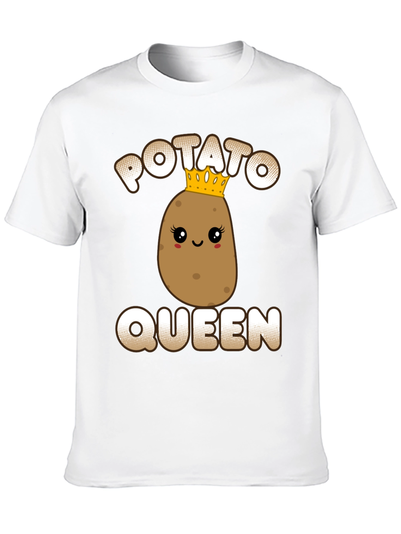 Black Potato Queen Graphic Tee - Funny T-Shirt view 10