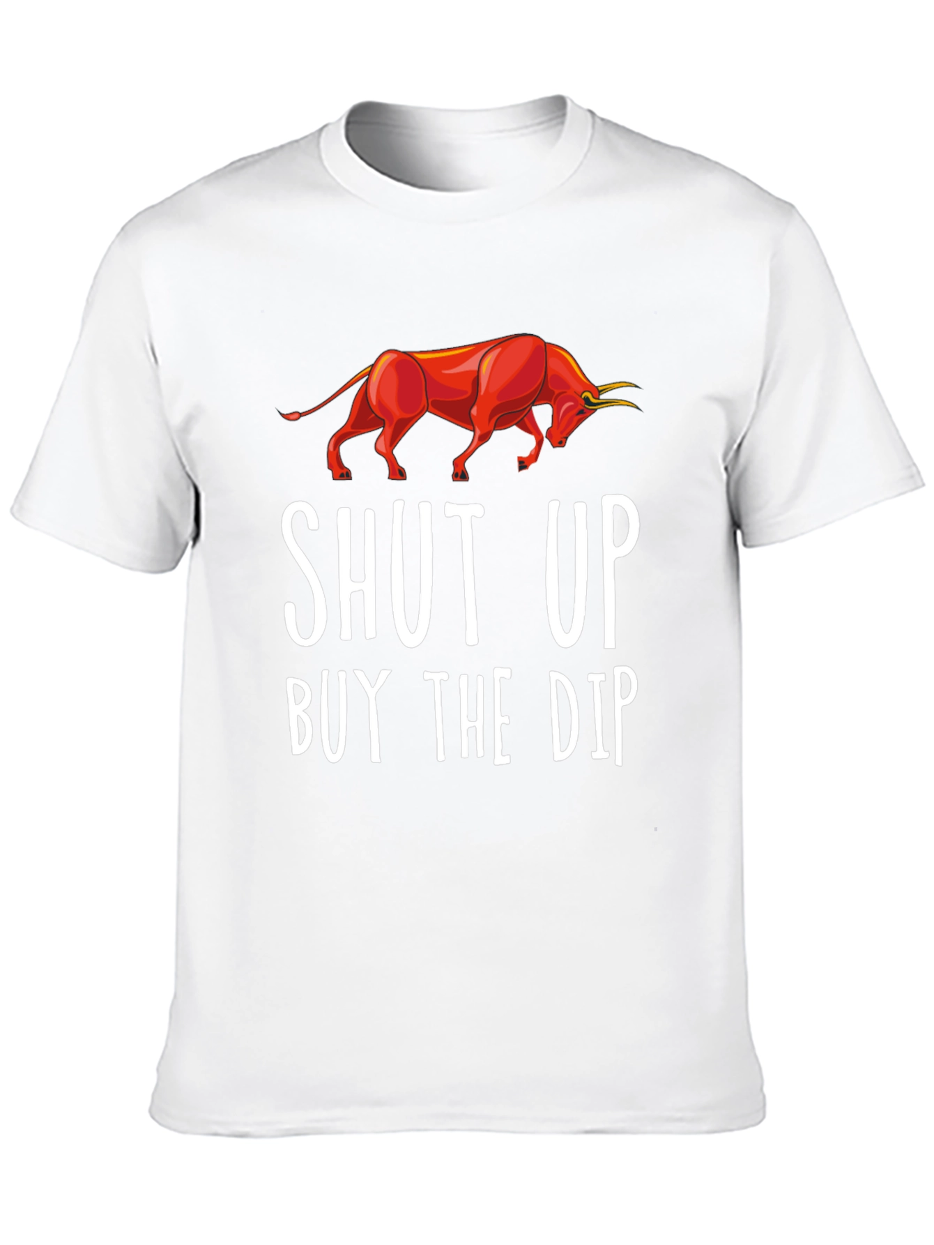 Black Shut Up Buy The Dip Graphic Tee view 10