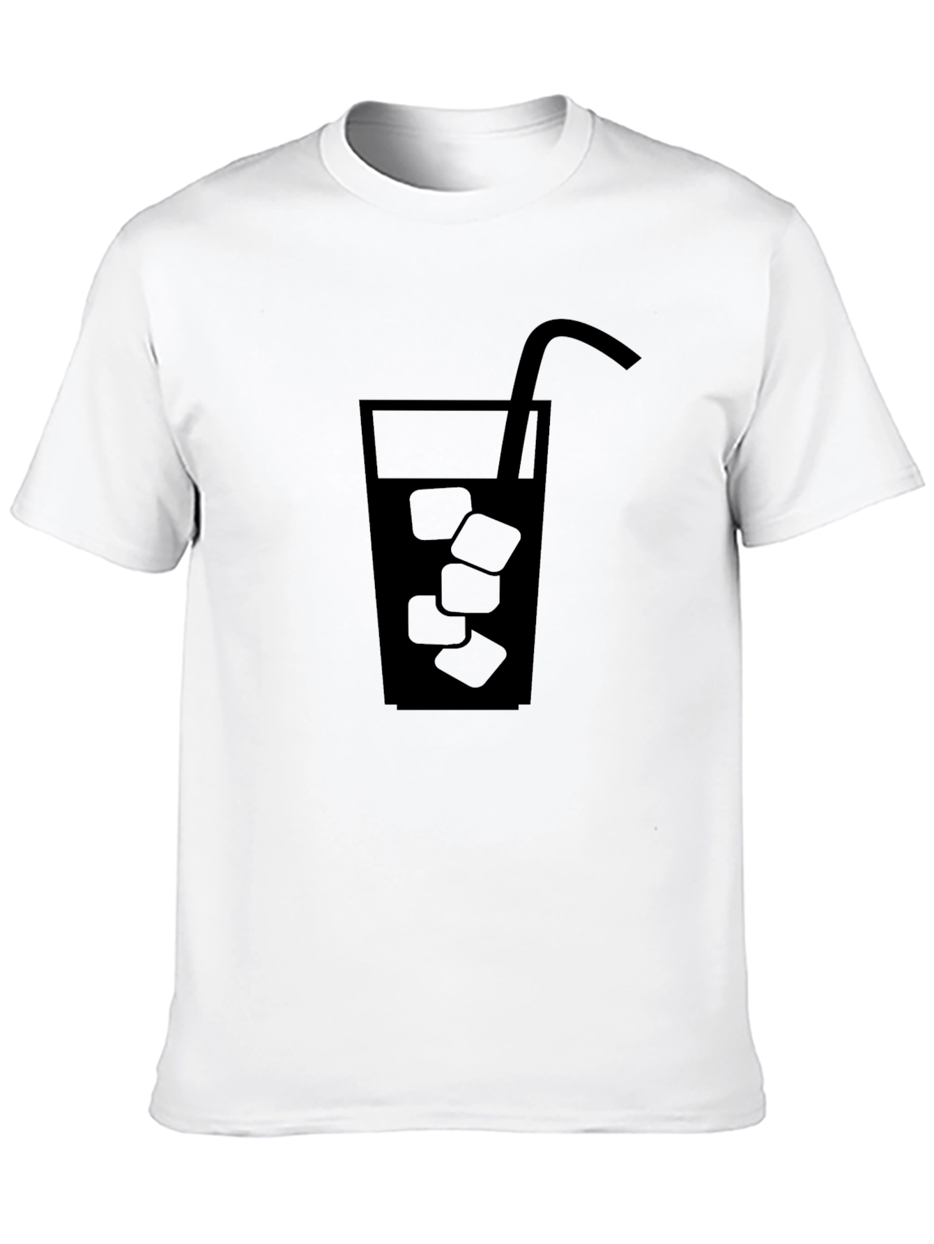 Black Cool Drink Graphic Tee - Black Cotton Shirt view 10