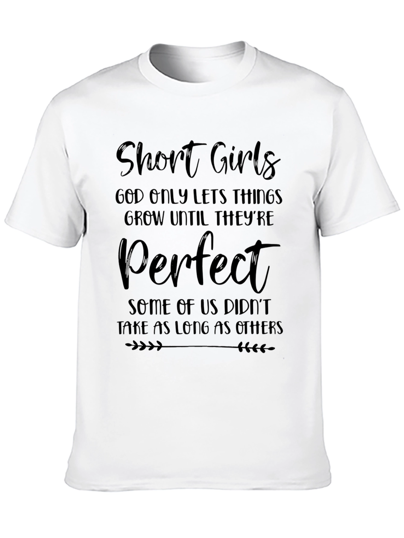 Black Funny Short Girls T-Shirt - God Only Lets Things Grow view 10