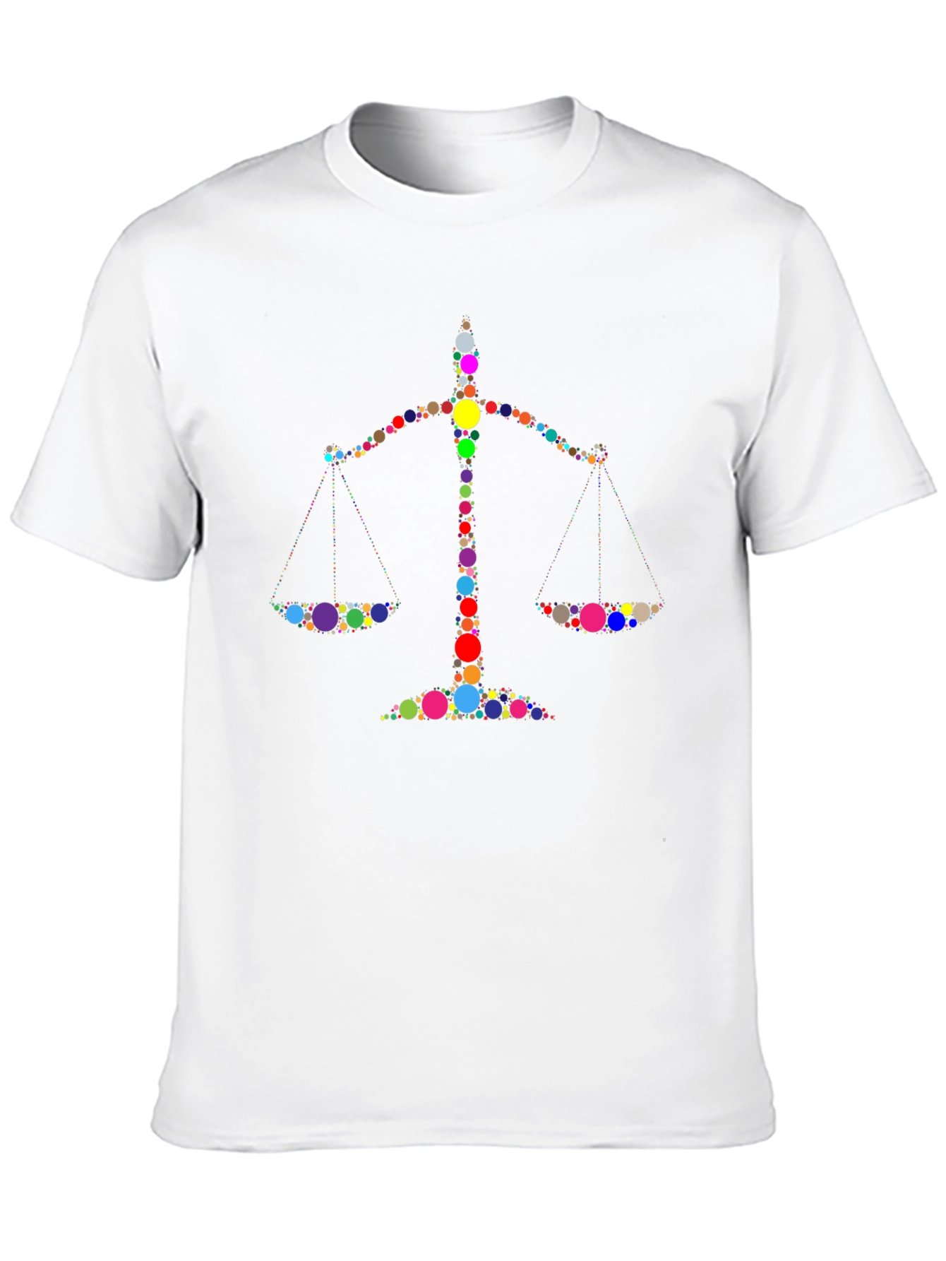 Black Justice Scales Graphic Black T-Shirt view 10