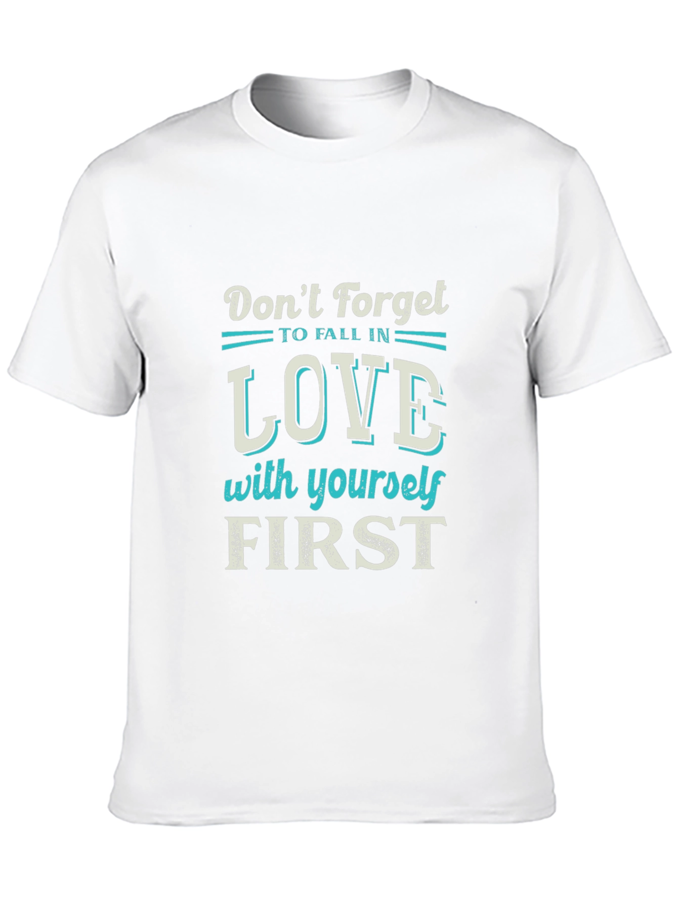 Black Love Yourself First Graphic Tee - Black view 10
