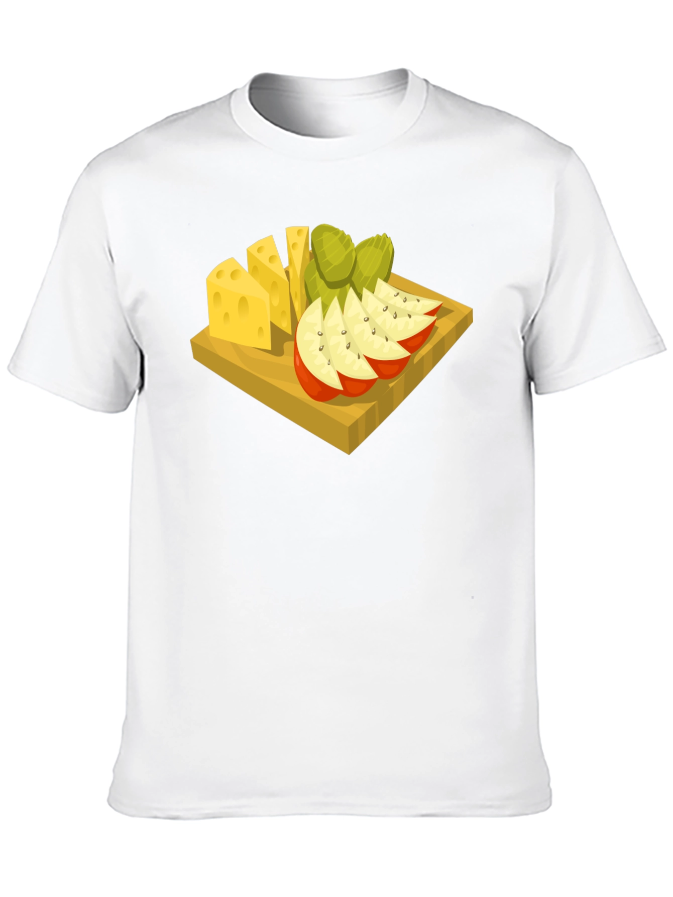 Black Cheese & Fruit Graphic Tee - Food Lover's Delight view 10