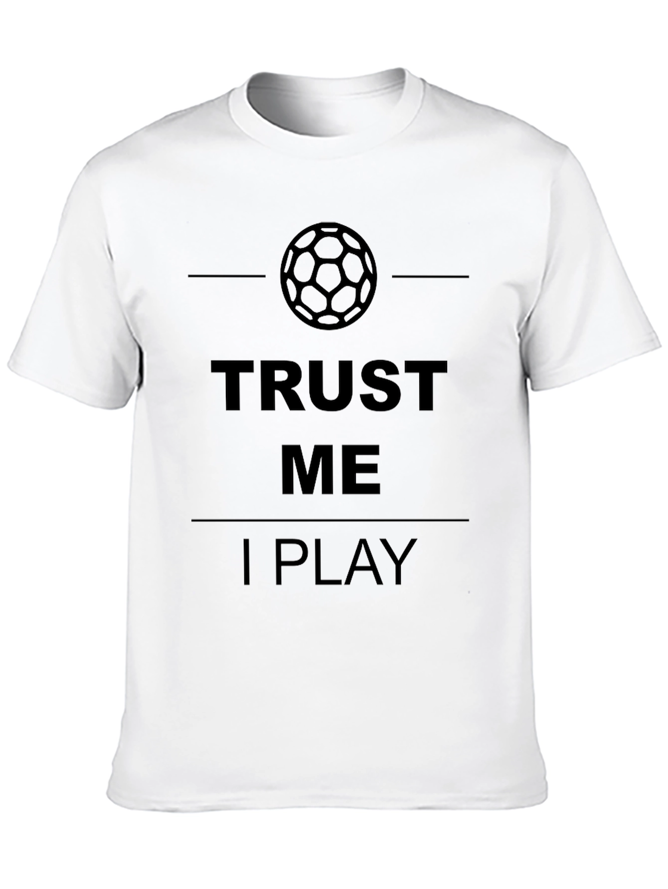 Black Trust Me I Play Soccer Graphic T-Shirt - Mens Black Tee view 10