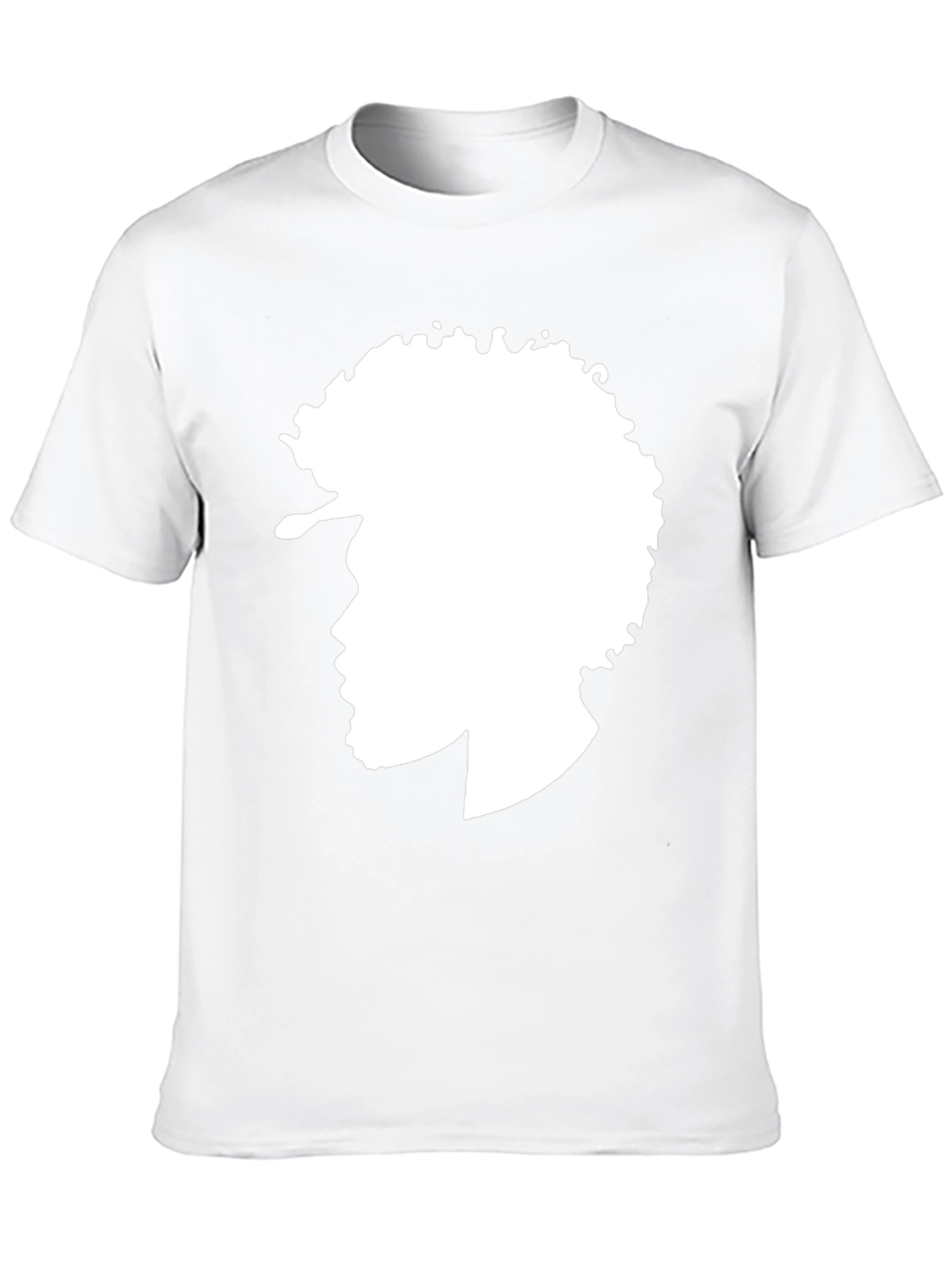 Black Afro Silhouette Graphic Tee - Stylish Black T-Shirt view 10