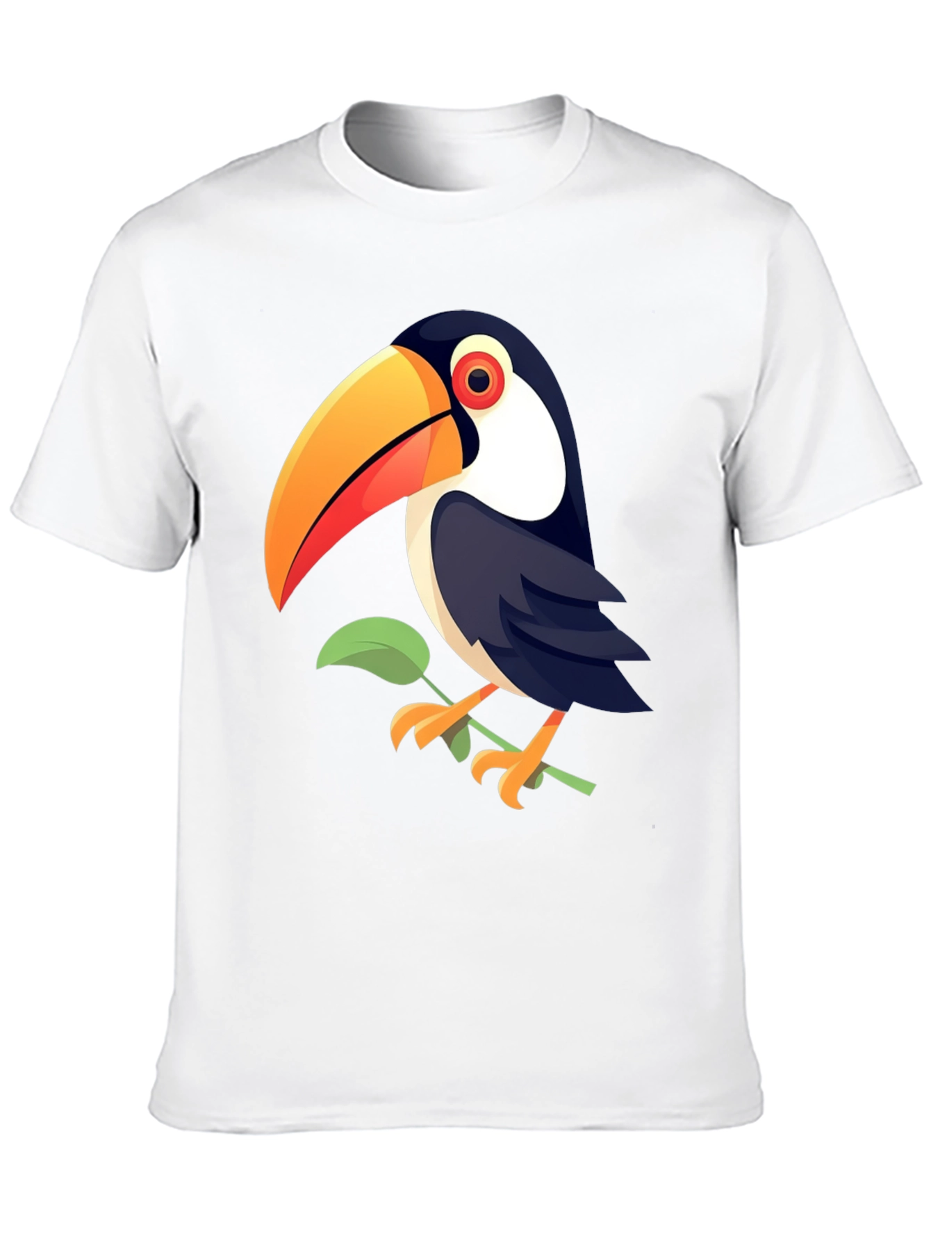 Black Toucan Graphic Print Black T-Shirt view 10